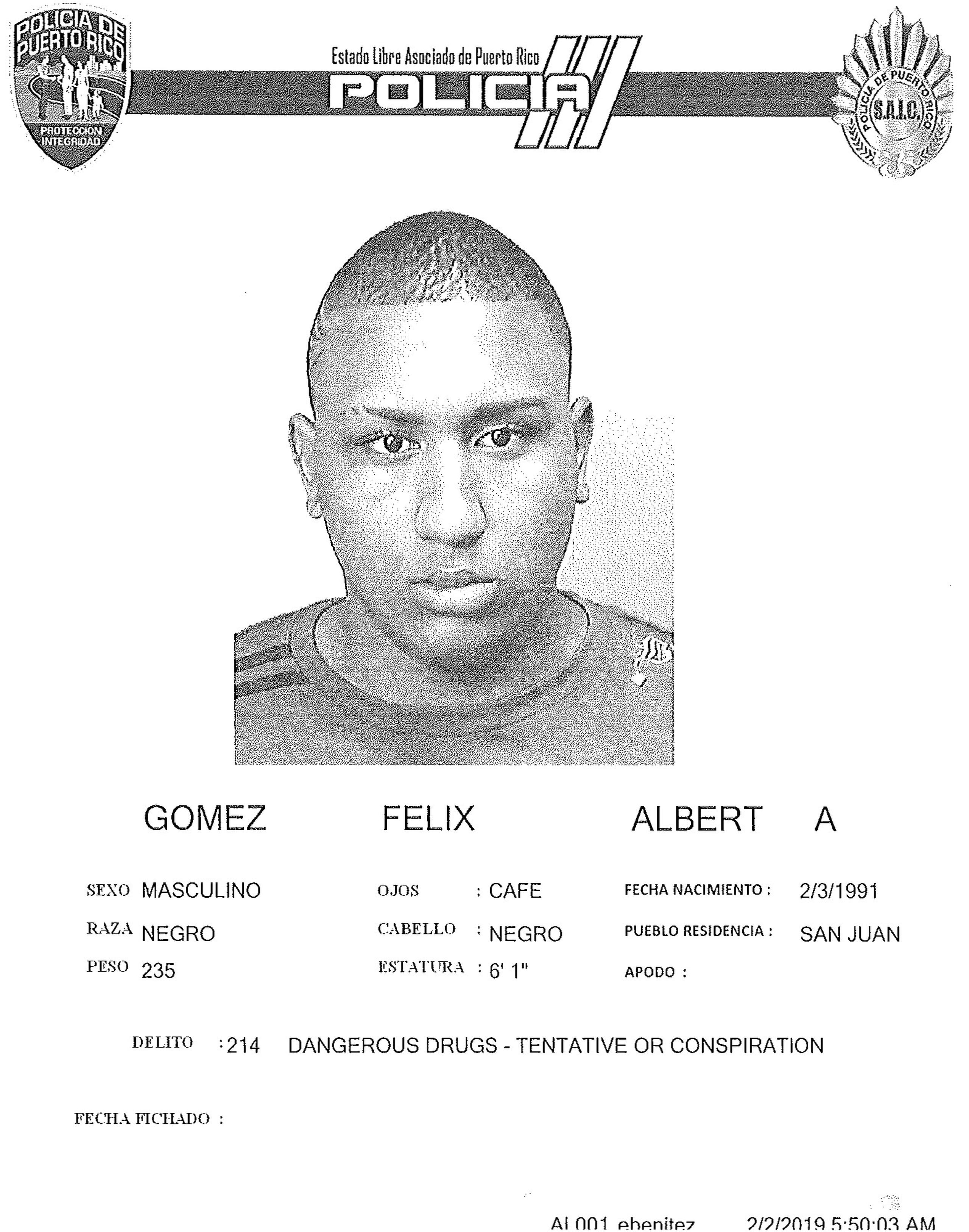 Albert Antonio Gómez Felix fue asesinado en Santurce a eso de las 10:08 de la noche de ayer, viernes. (Suministrada)