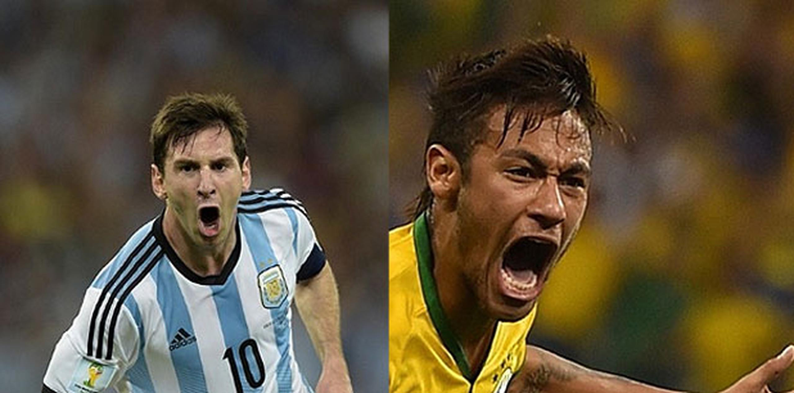 Después de tres partidos jugados en la primera ronda, Neymar y Messi se encuentran empatados. (Archivo)