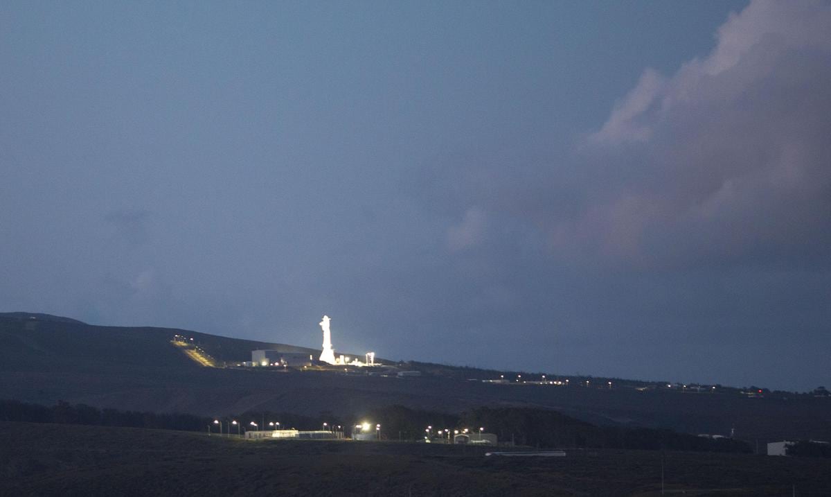 A rocket launched into space by SpaceX in Florida can be seen from Puerto Rico