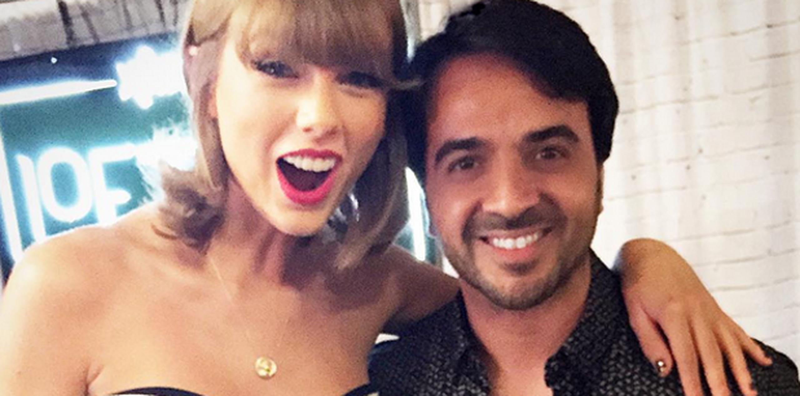 Taylor Swift junto a Luis Fonsi (instagram/LuisFonsi)