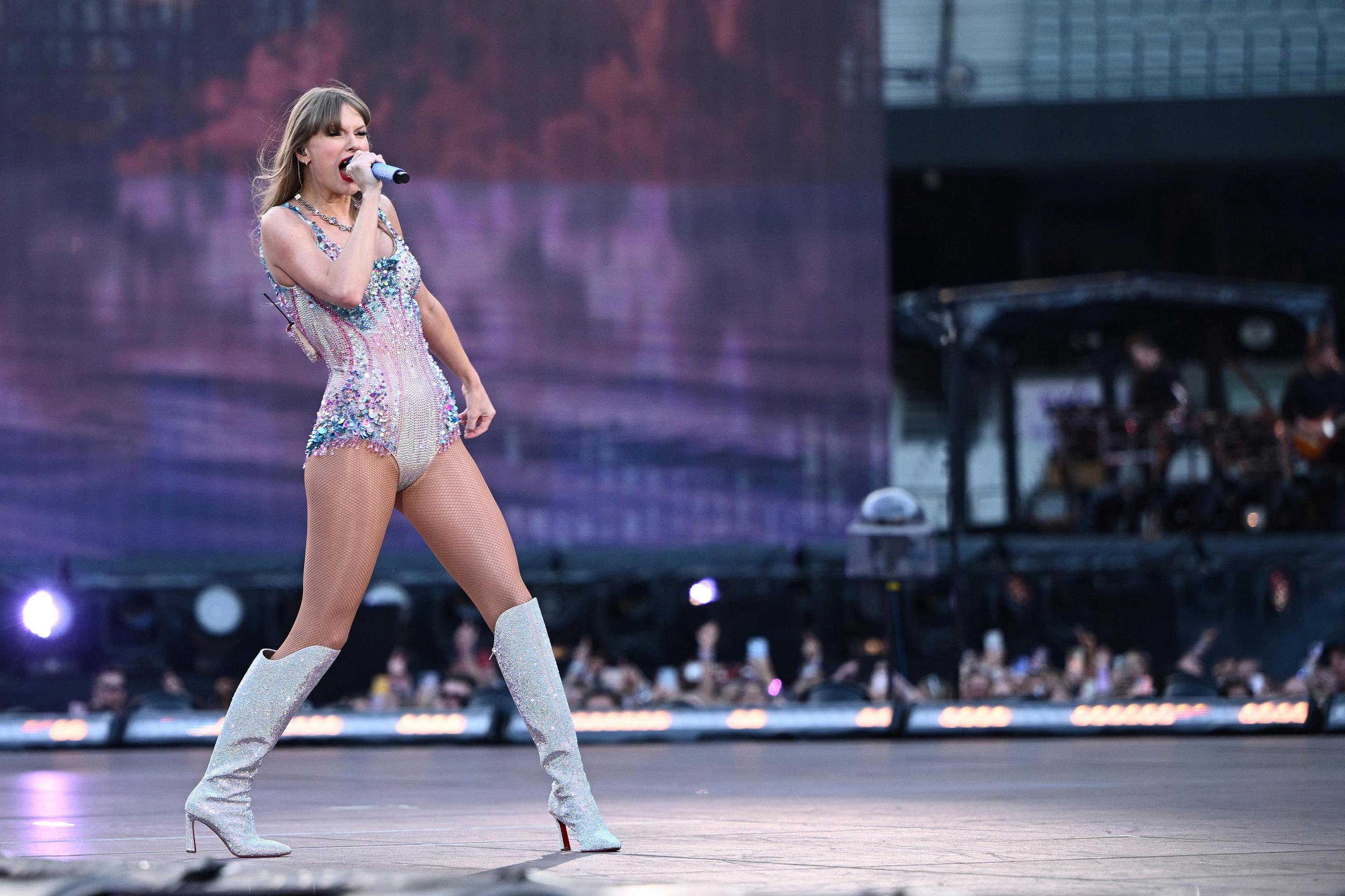 Taylor Swift durante un concierto en Melbourne.