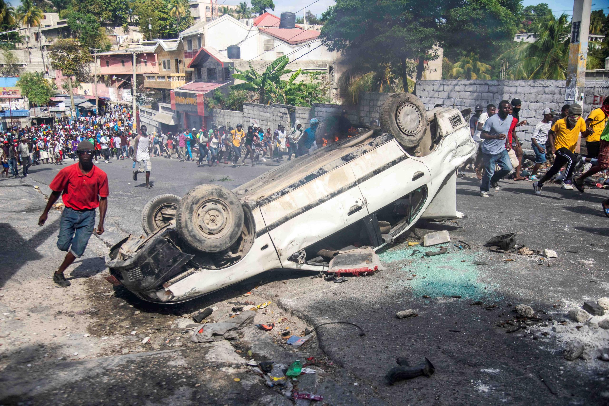 lAs protestas han ocasionado caos en las calles haitiana. (EFE)