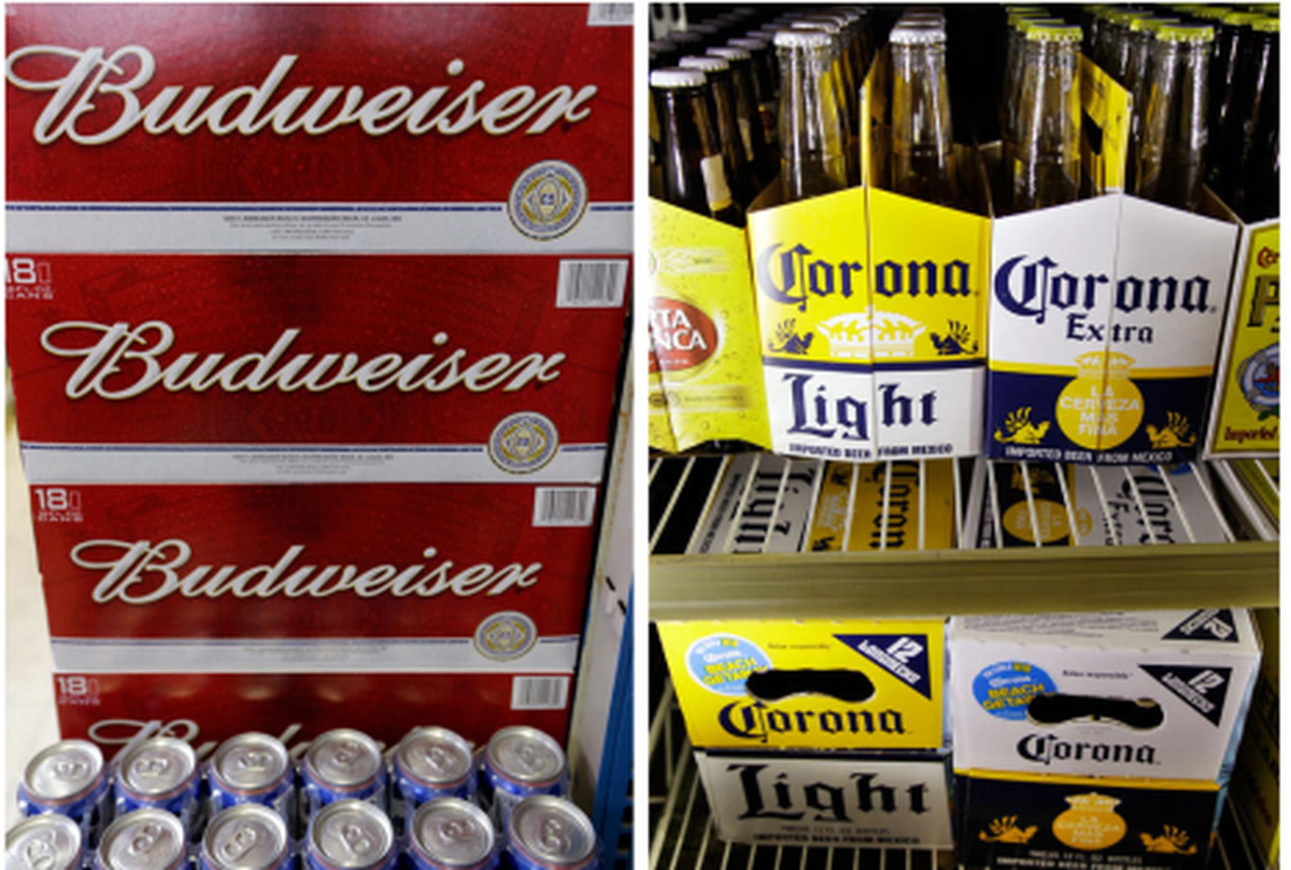 El Departamento de Justicia interpuso el jueves una demanda para impedir que Anheuser-Busch InBev's adquiera la cervecería mexicana Grupo Modelo por 20.100 millones de dólares, lo que uniría la propiedad de cervezas populares como Budweiser y Corona. (AP)
