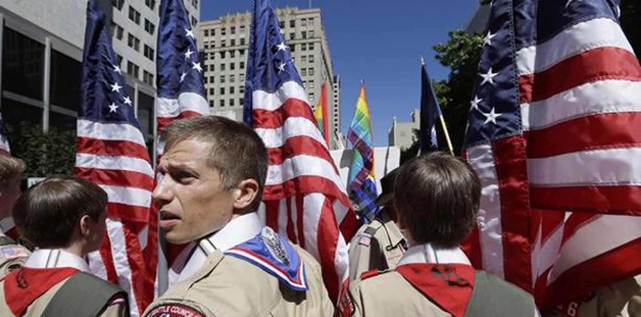 Casi el 70 por ciento de las patrullas Scout de EE.UU están afiliadas a organizaciones religiosas y algunas han anunciado que se desvincularán del movimiento escutista por su tolerancia de la homosexualidad. (AP)