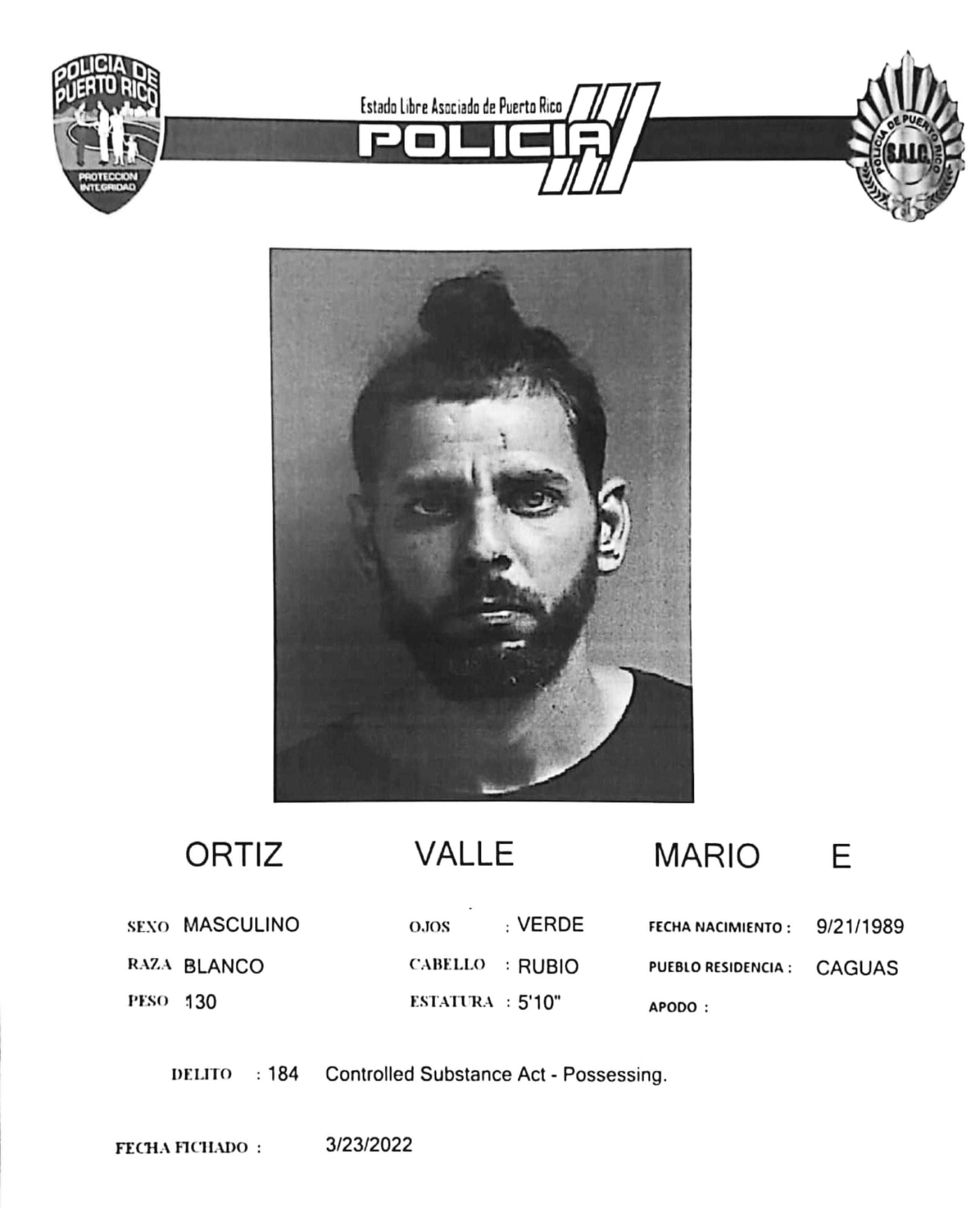 Mario E. Ortiz Valle fue ingresado en prisión al no prestar la fianza.
