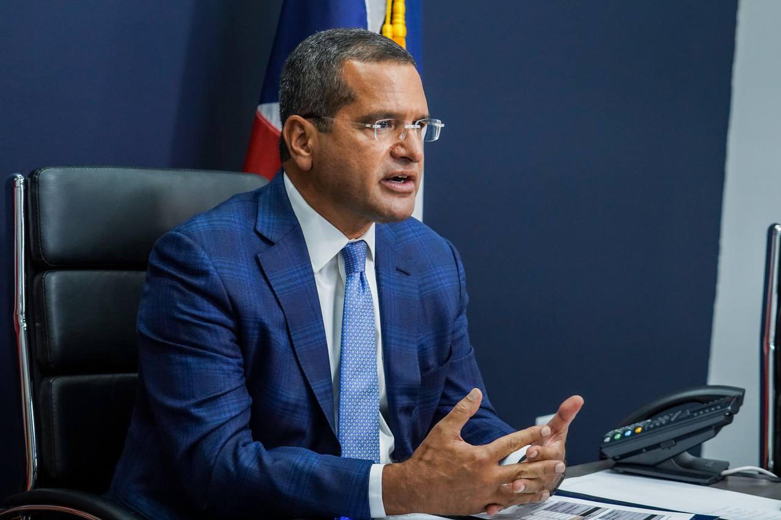 El gobernador Pedro Pierluisi en la vista pública virtual de la Cámara de Representantes federal.