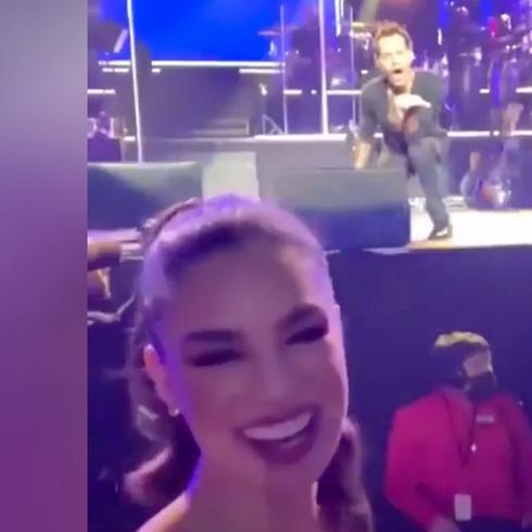 Besos y un "te amo": Marc Anthony y Miss Paraguay se dan cariñito