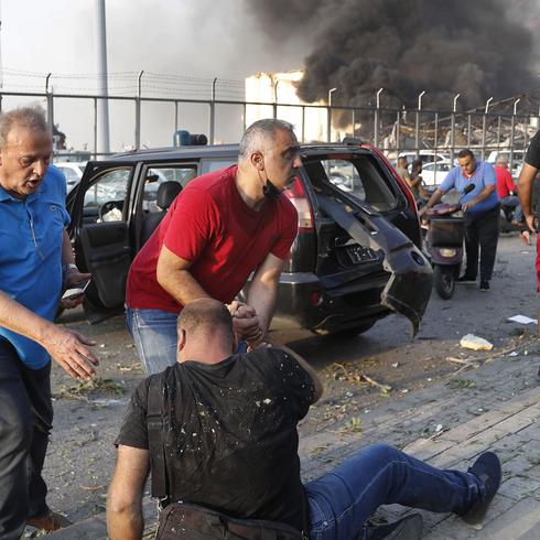 Impactantes imágenes tras la explosión en Beirut