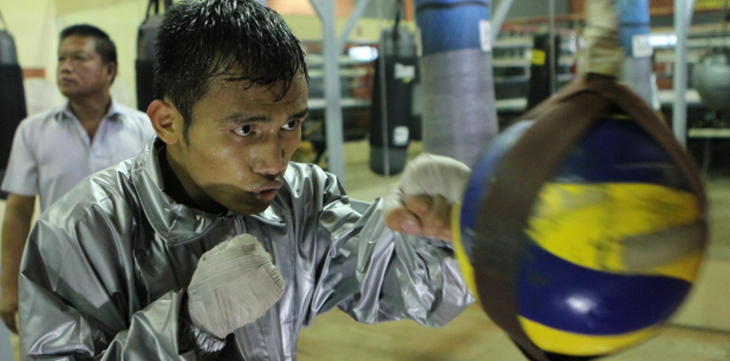 Mark Anthony Geraldo trabajó por más de una hora en el gimnasio municipal de Río Piedras. (Suministrada / PR Best Boxing Promotios / José Pérez)