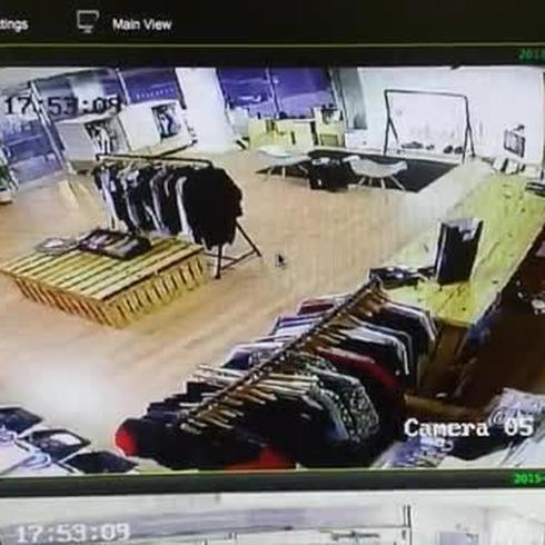 Vídeo de robo en tienda de Santurce