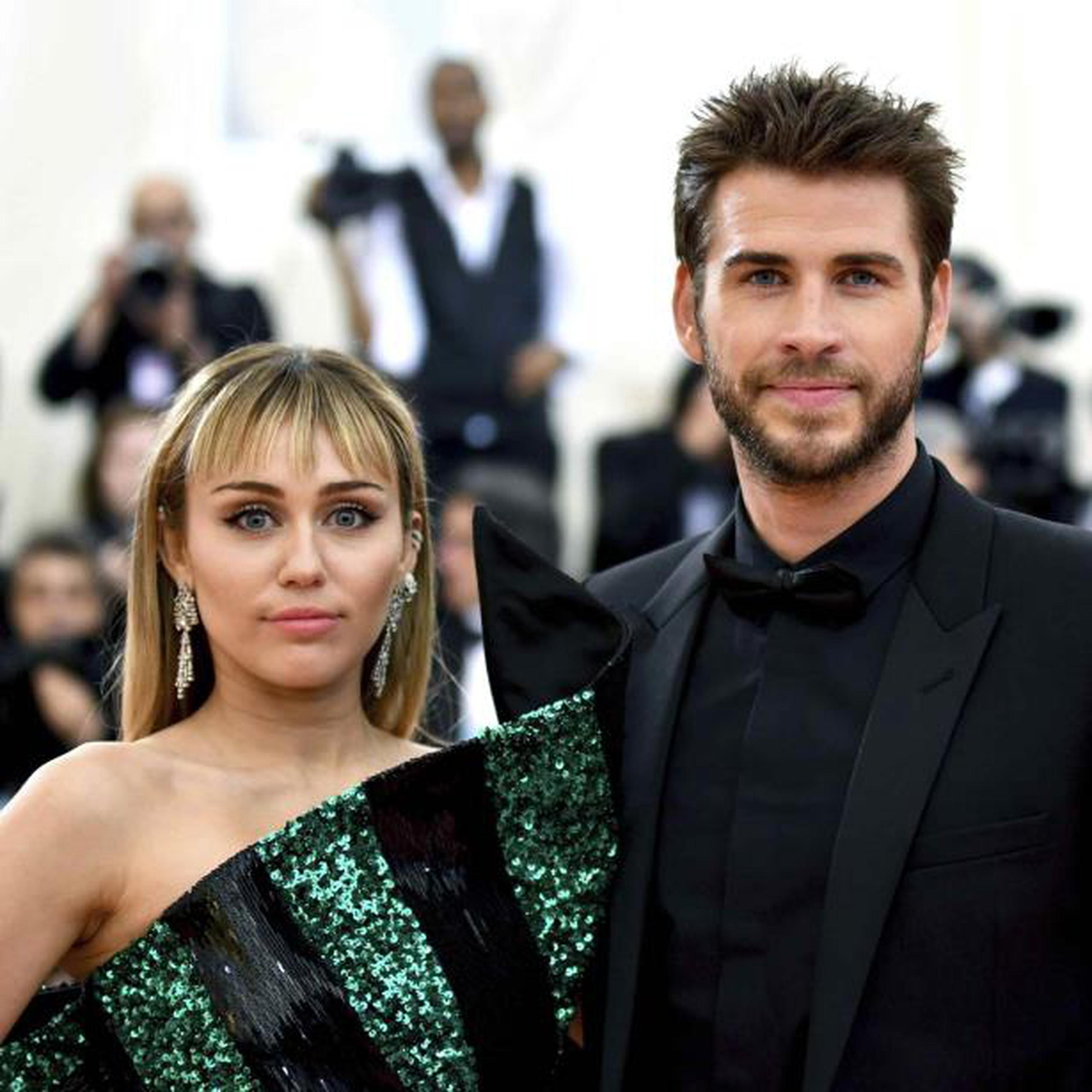 Miley Cyrus y Liam Hemsworth se casaron el 23 de diciembre de 2018 tras 10 años de relación. (Charles Sykes / Invision / AP)