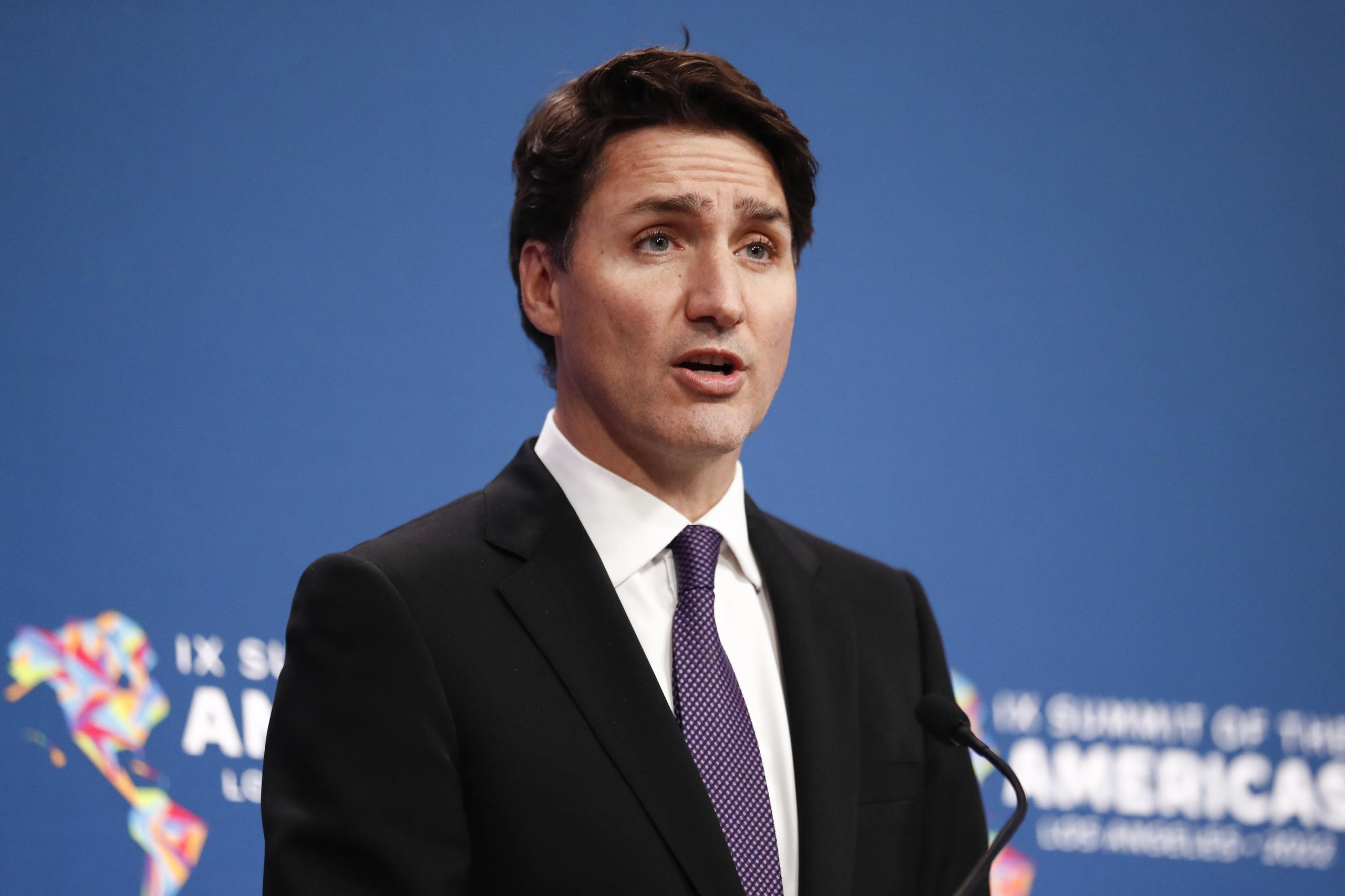 “Ordené el derribo de un objeto no identificado que violó el espacio aéreo canadiense”, afirmó el primer ministro canadiense, Justin Trudeau. (EFE/EPA/CAROLINE BREHMAN)
