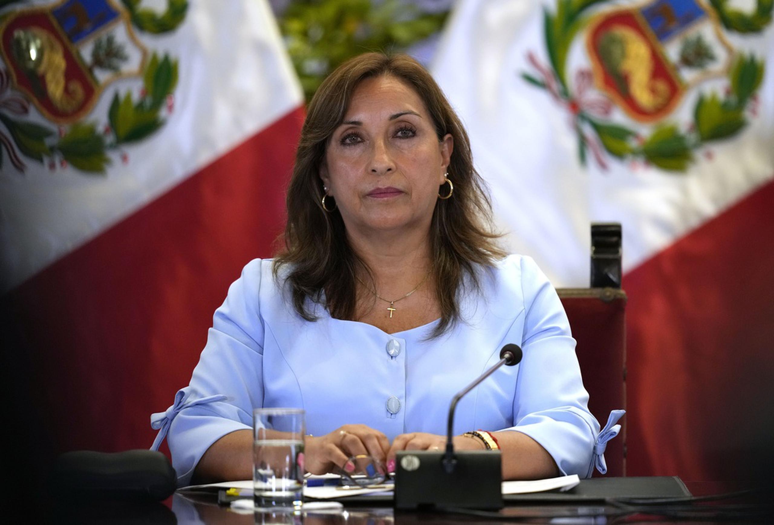La presidenta peruana, Dina Boluarte (AP Foto/Martín Mejía, Archivo)