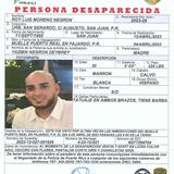 Policía emite requisitoria de desaparecido de Roy Moreno Negrón 