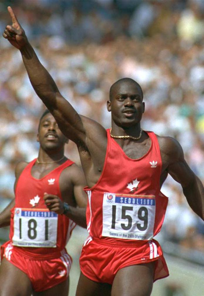 El controversial Ben Johnson tiene la marca de 100 metros más rápida sobre suelo boricua, un 10.4 en el 1989 en el Sixto Escobar.