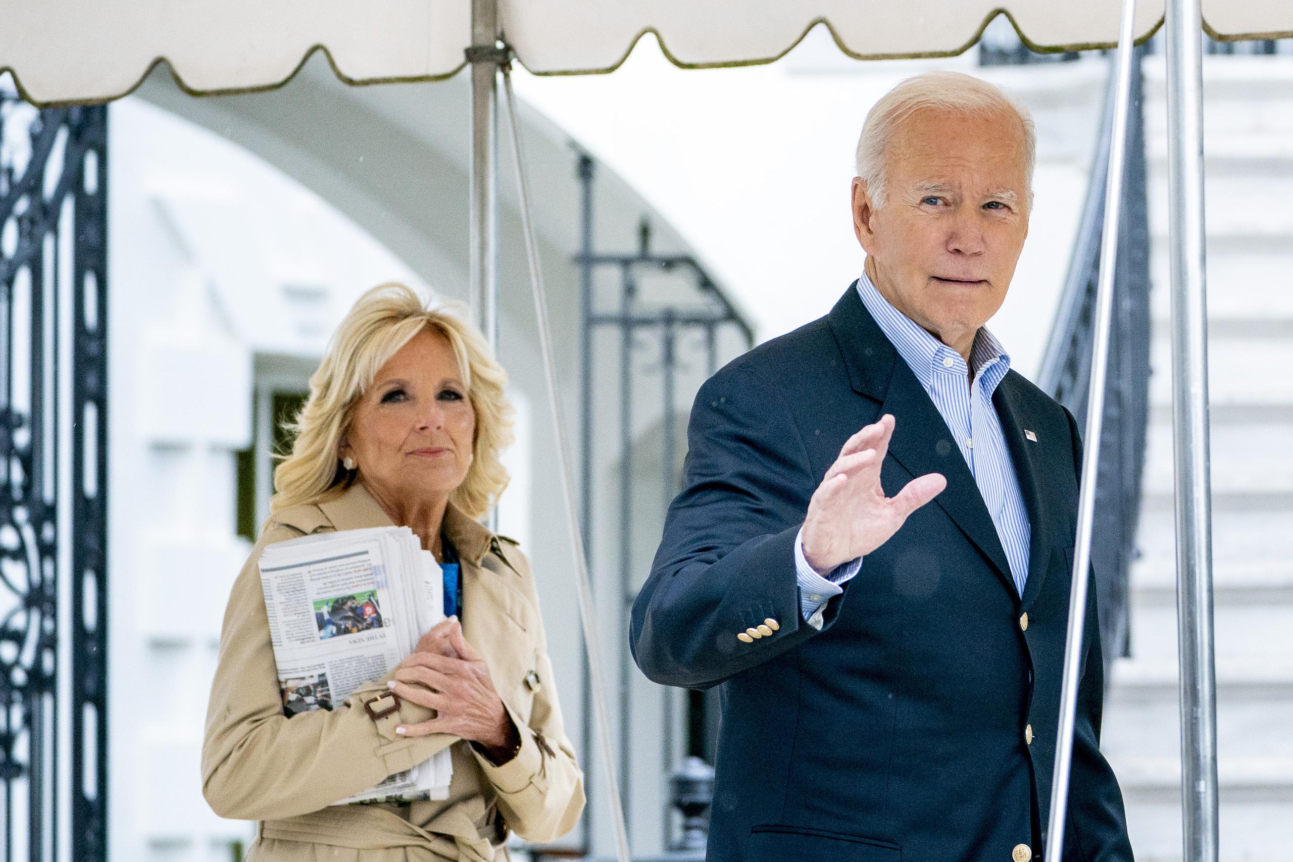 El presidente Joe Biden y la primera dama Jill Biden (Foto AP /Andrew Harnik)