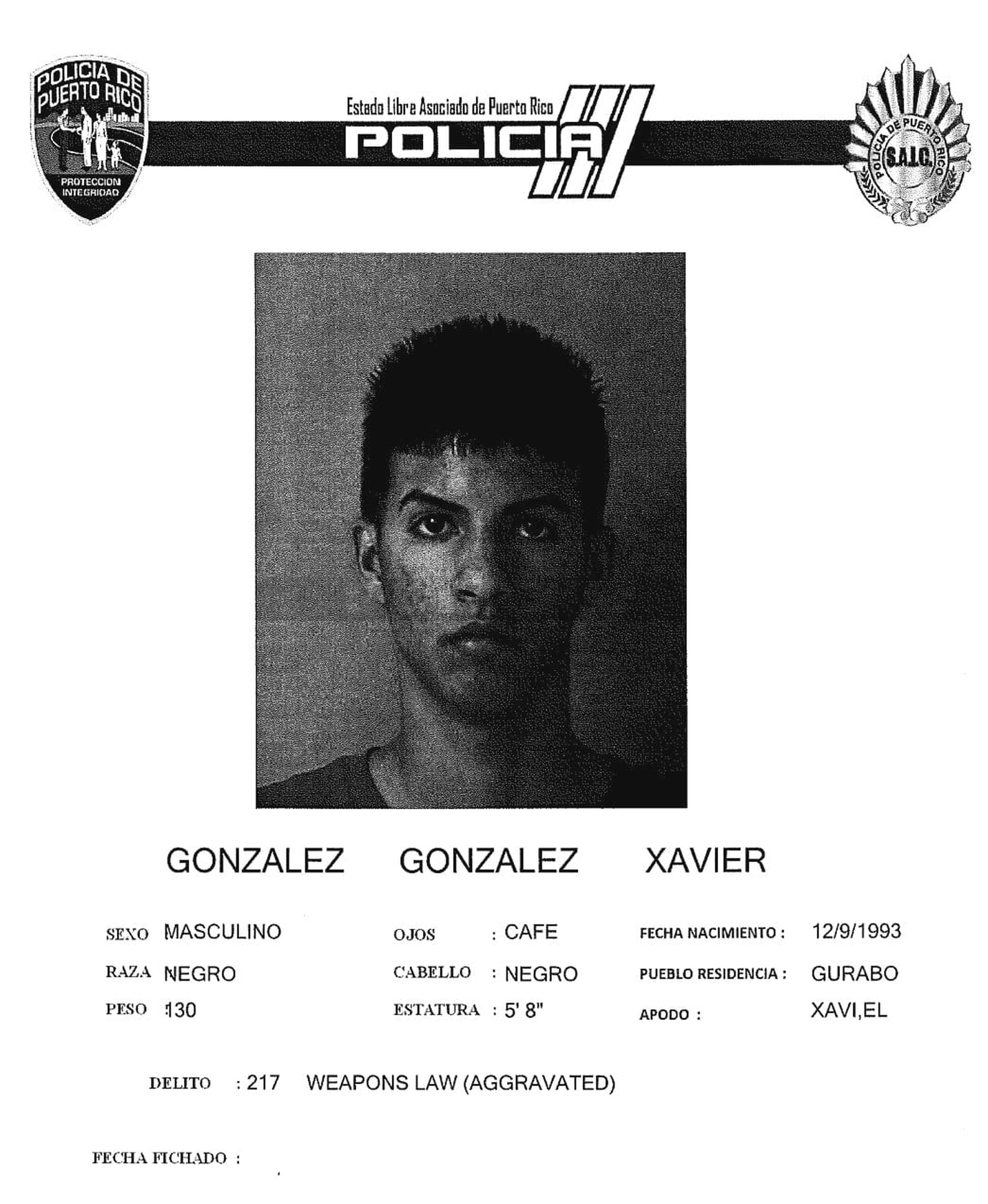 Xavier González González fue asesinado por gatilleros mientras esperaba que le sirvieran la comida en un servicarro en Caguas.