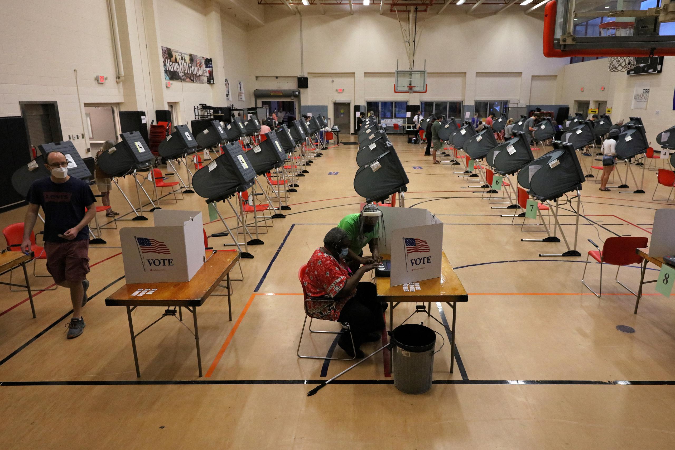 Centros de votación en Estados Unidos.