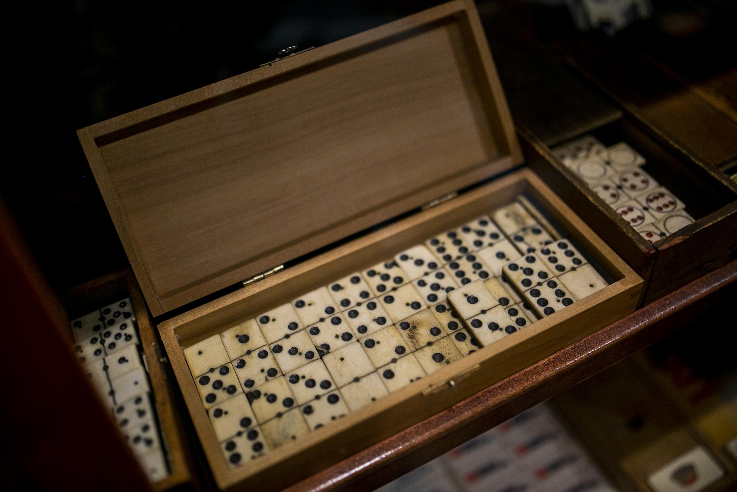 On display are nearly 700 sets of dominoes worth over $1.2 million.