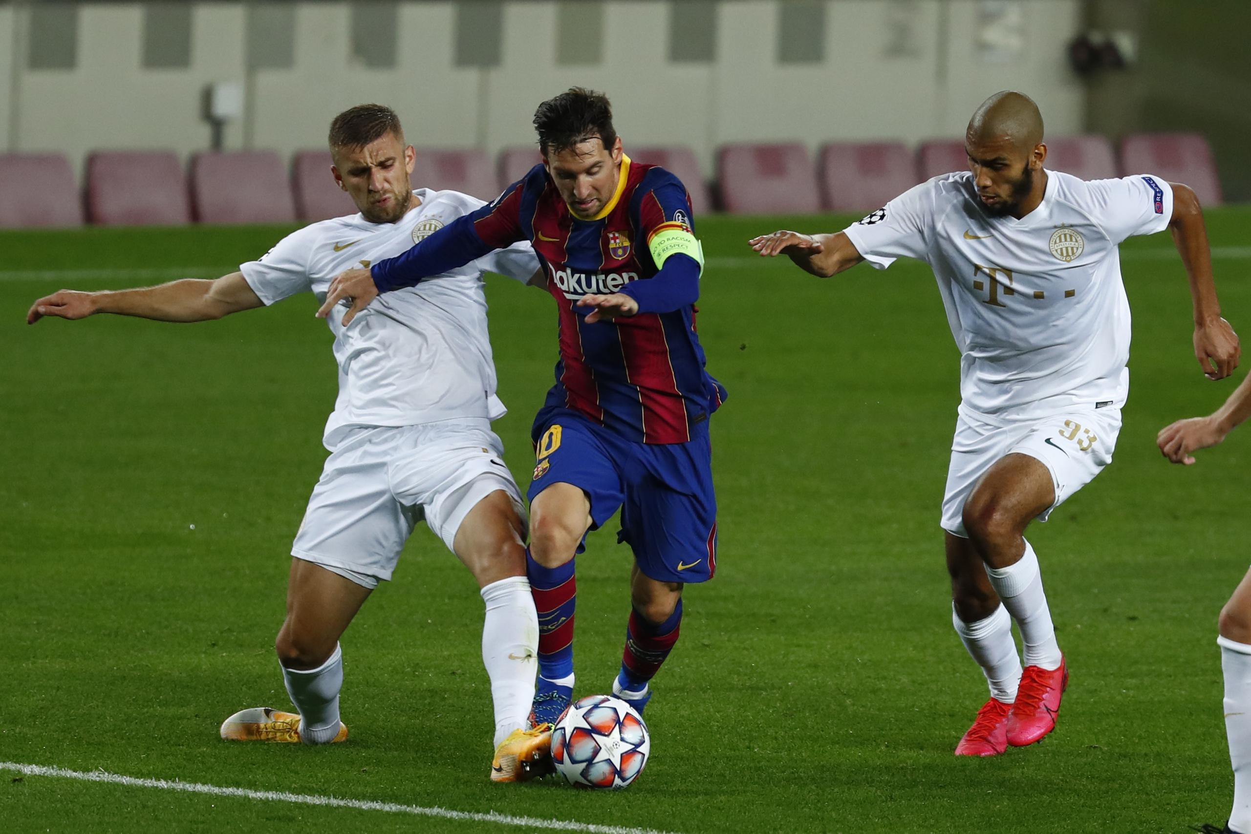 El argentino Lionel Messi y Barcelona ocupan la octava posición en la tabla de La Liga.