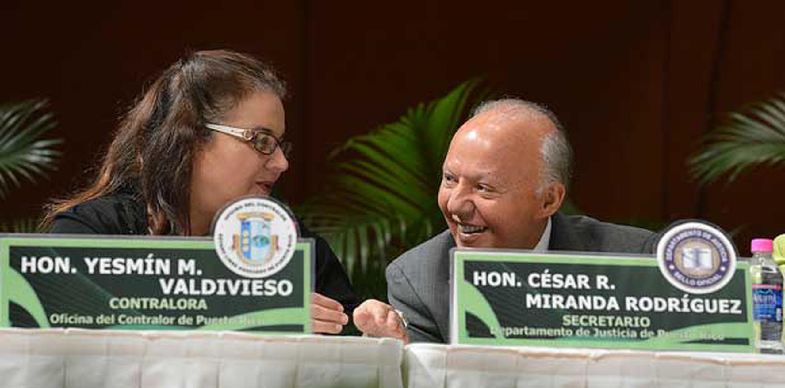 Valdivieso y Miranda fueron dos de los oradores en la Quinta Cumbre Interagencial Anticorrupción. (jose.rodriguez@gfrmedia.com)