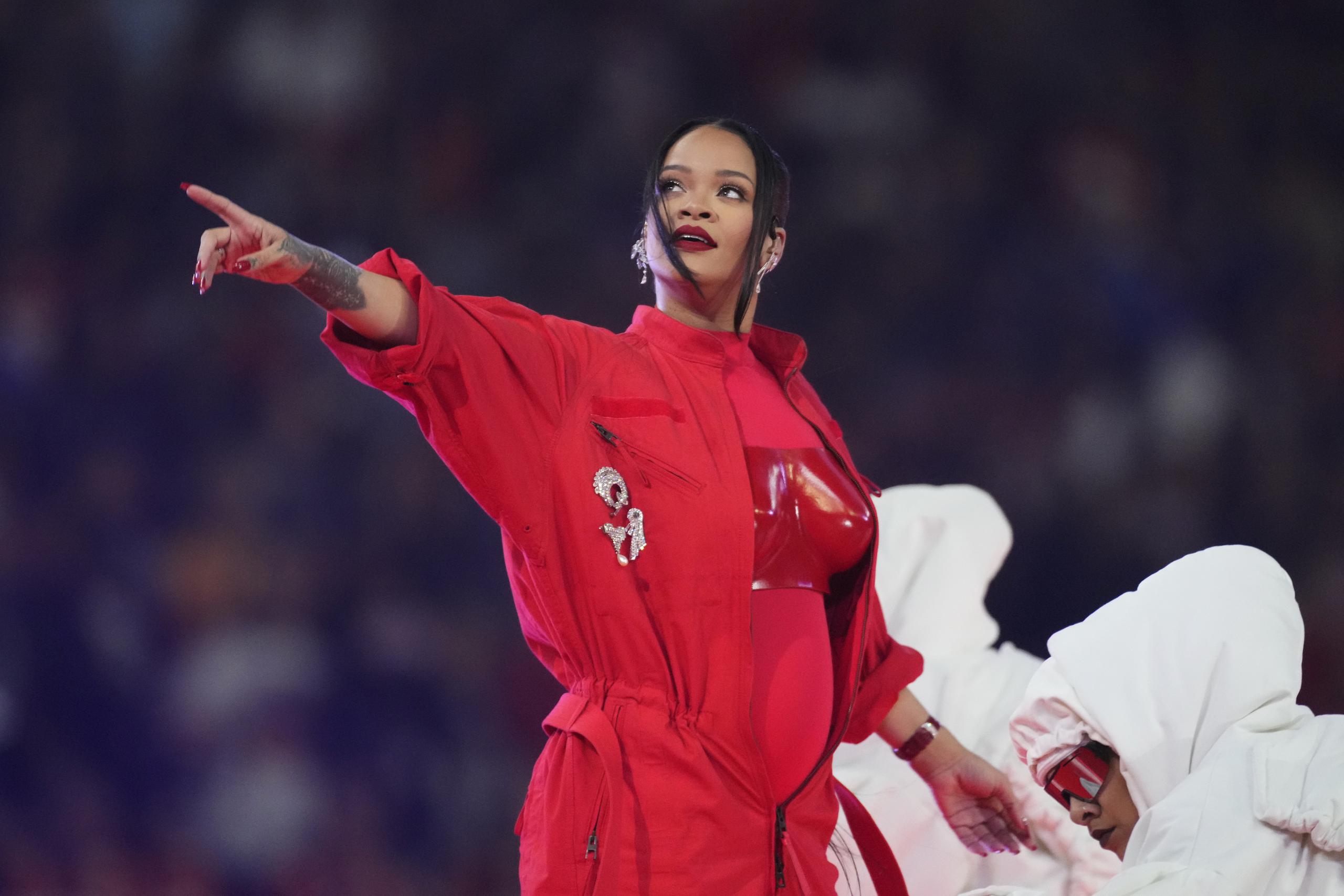 Rihanna tuvo a su cargo el espectáculo de medio tiempo del Super Bowl del 2023.