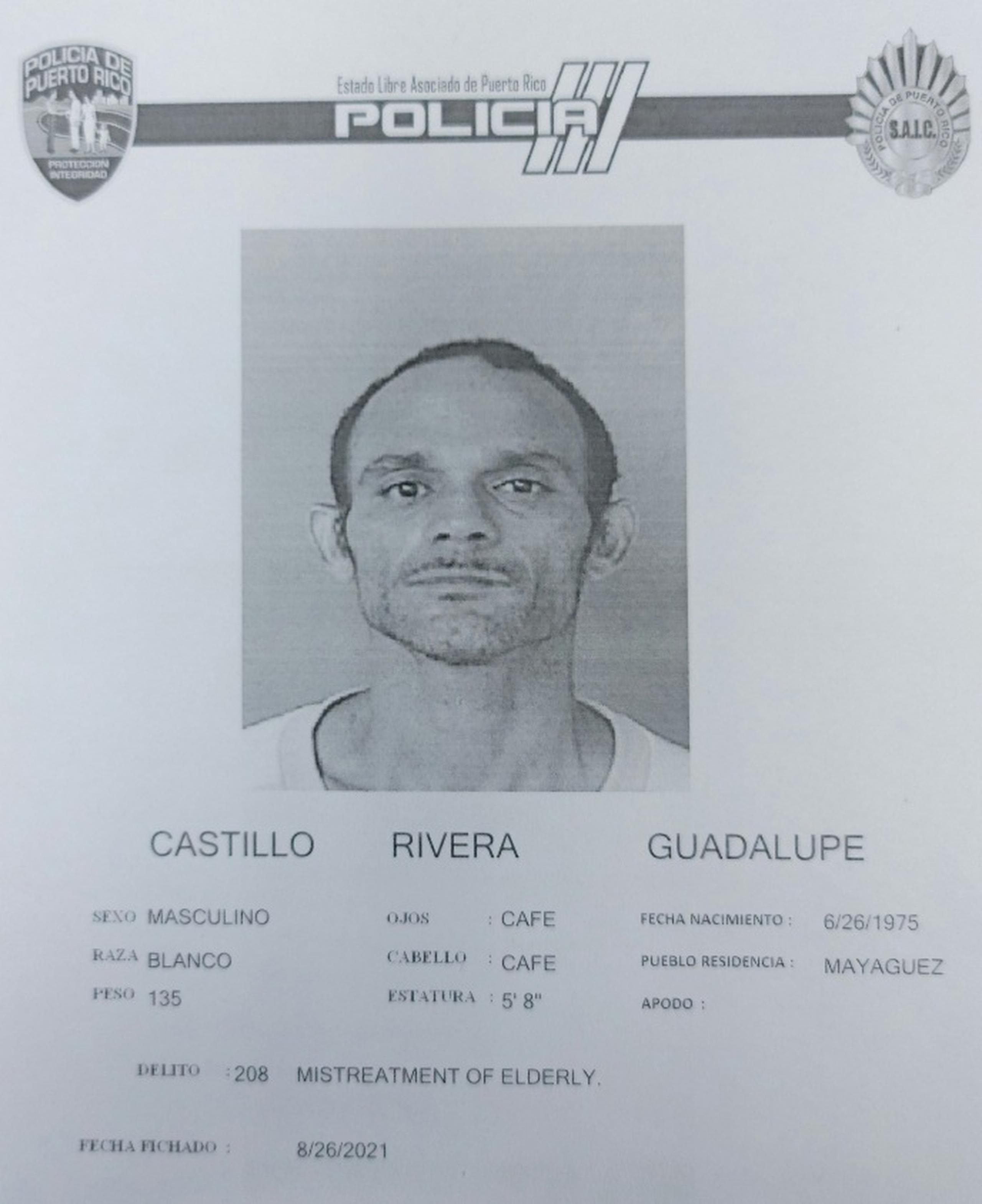 Guadalupe Castillo Rivera fue encarcelado al no prestar la fianza de $150,000.