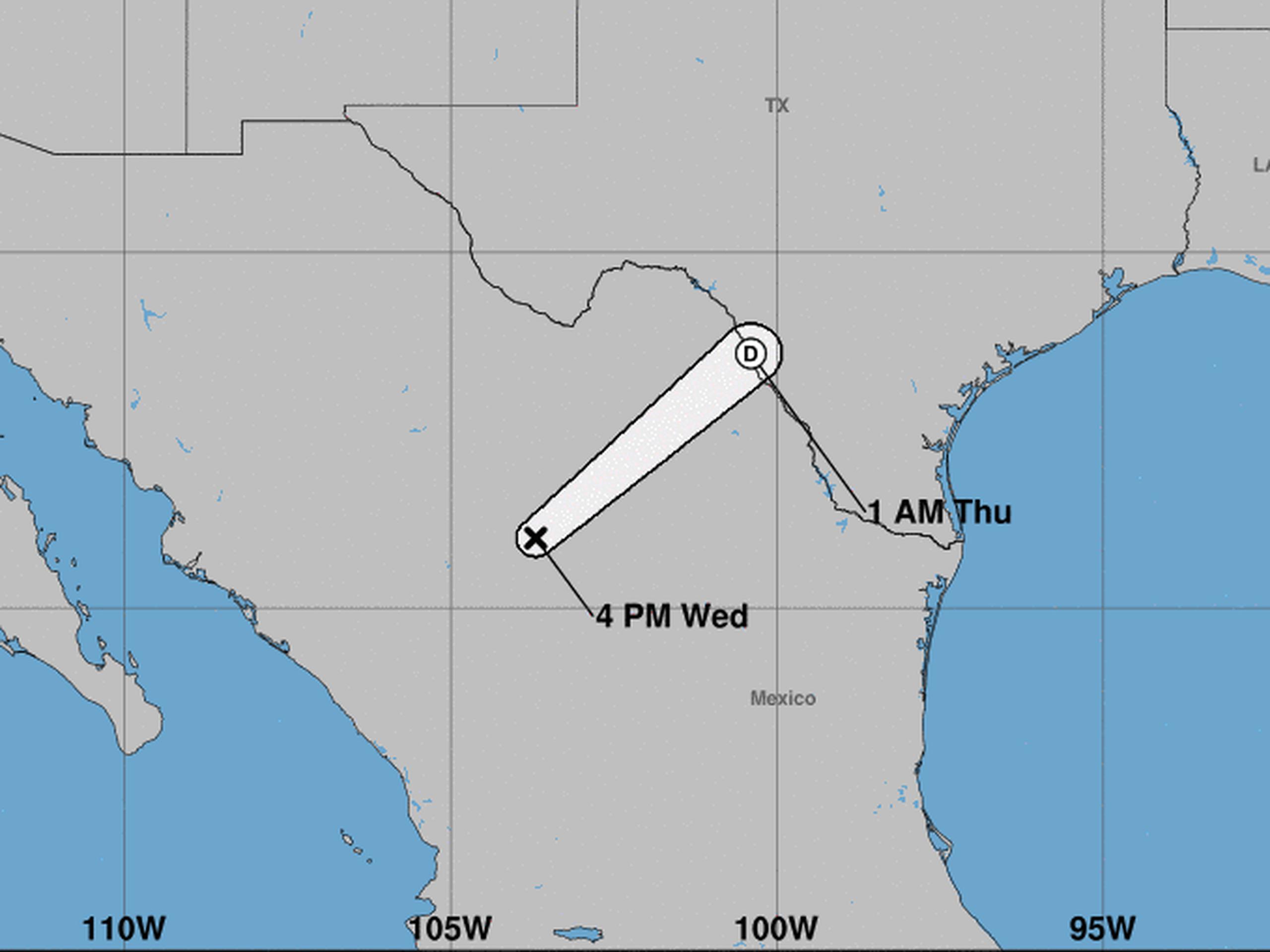 El Servicio Nacional de Meteorología informa que la tormenta tropical Pamela continúa con vientos sostenidos de hasta 35 millas por hora.