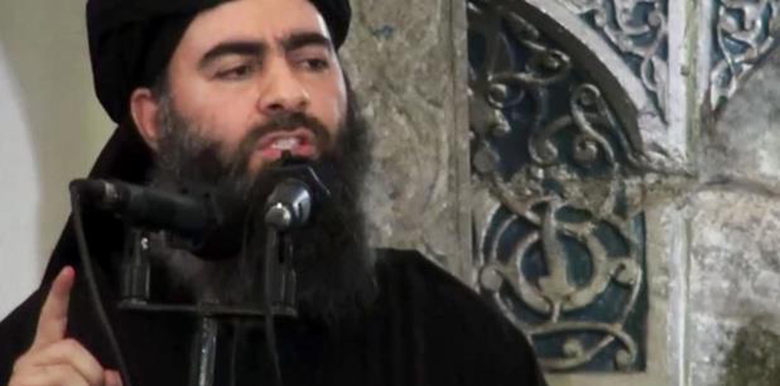 Al-Baghdadi ha liderado al grupo EI los últimos cinco años, en los que ha ganado fuerza y se ha labrado una reputación gracias a acciones violentas como decapitaciones.  (AP)