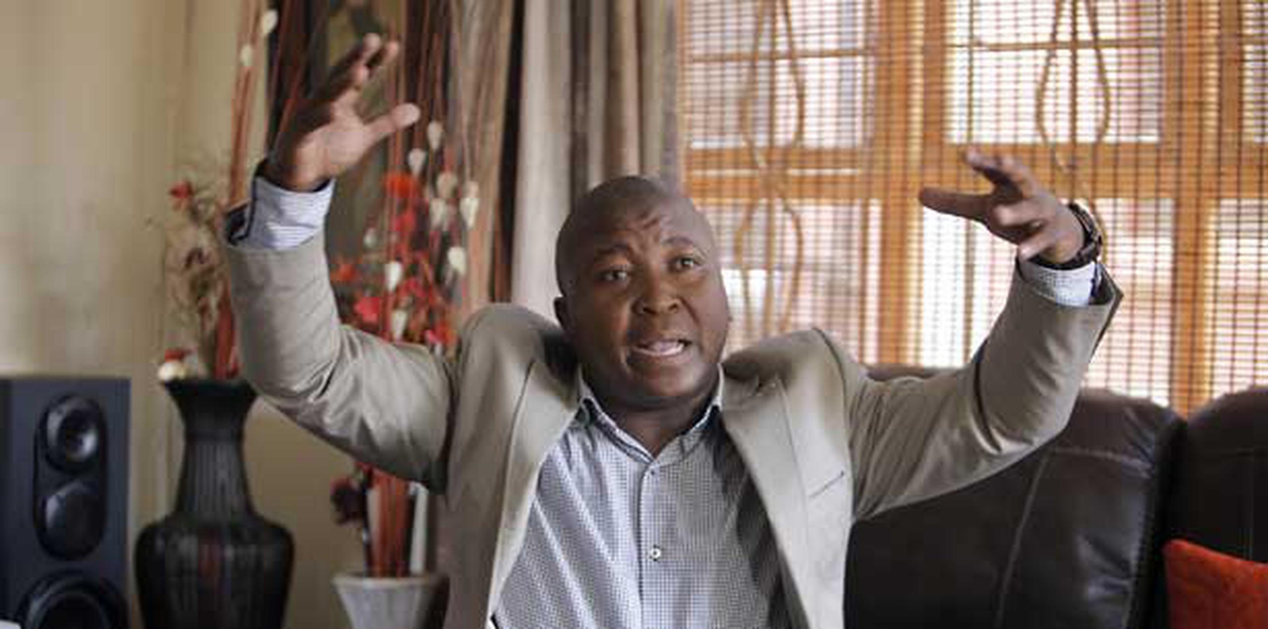 Thamsanqa Jantjie nunca fue procesado porque las autoridades consideraron que no estaba mentalmente apto. (AP /Archivo/Tsvangirayi Mukwazhi)