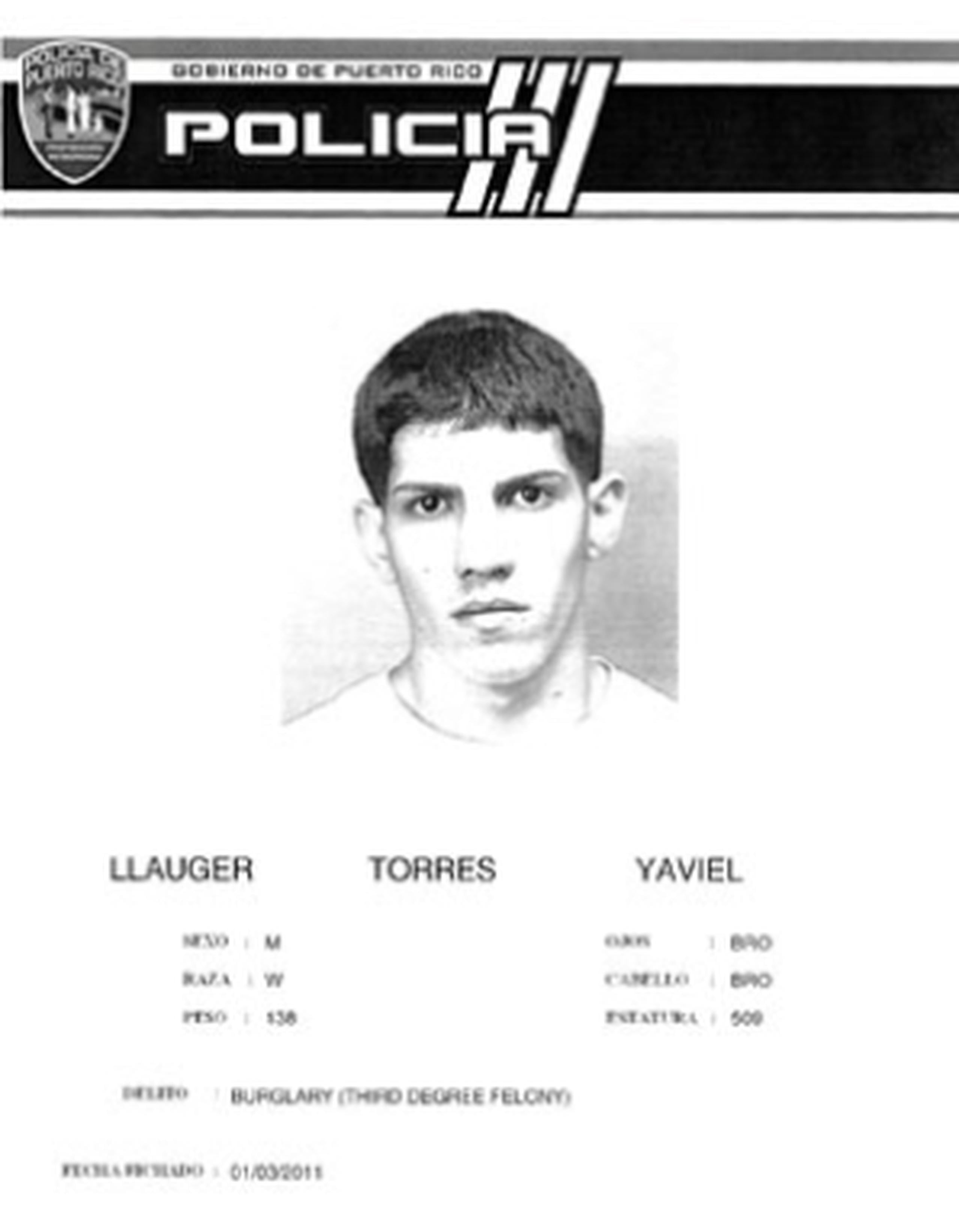 Yaviel Llauger Torres también fue acusado porque el 31 de diciembre de 2014,  golpeó con los puños y una pistola a un joven que estaba acompañado por una fémina. (Suministrada)