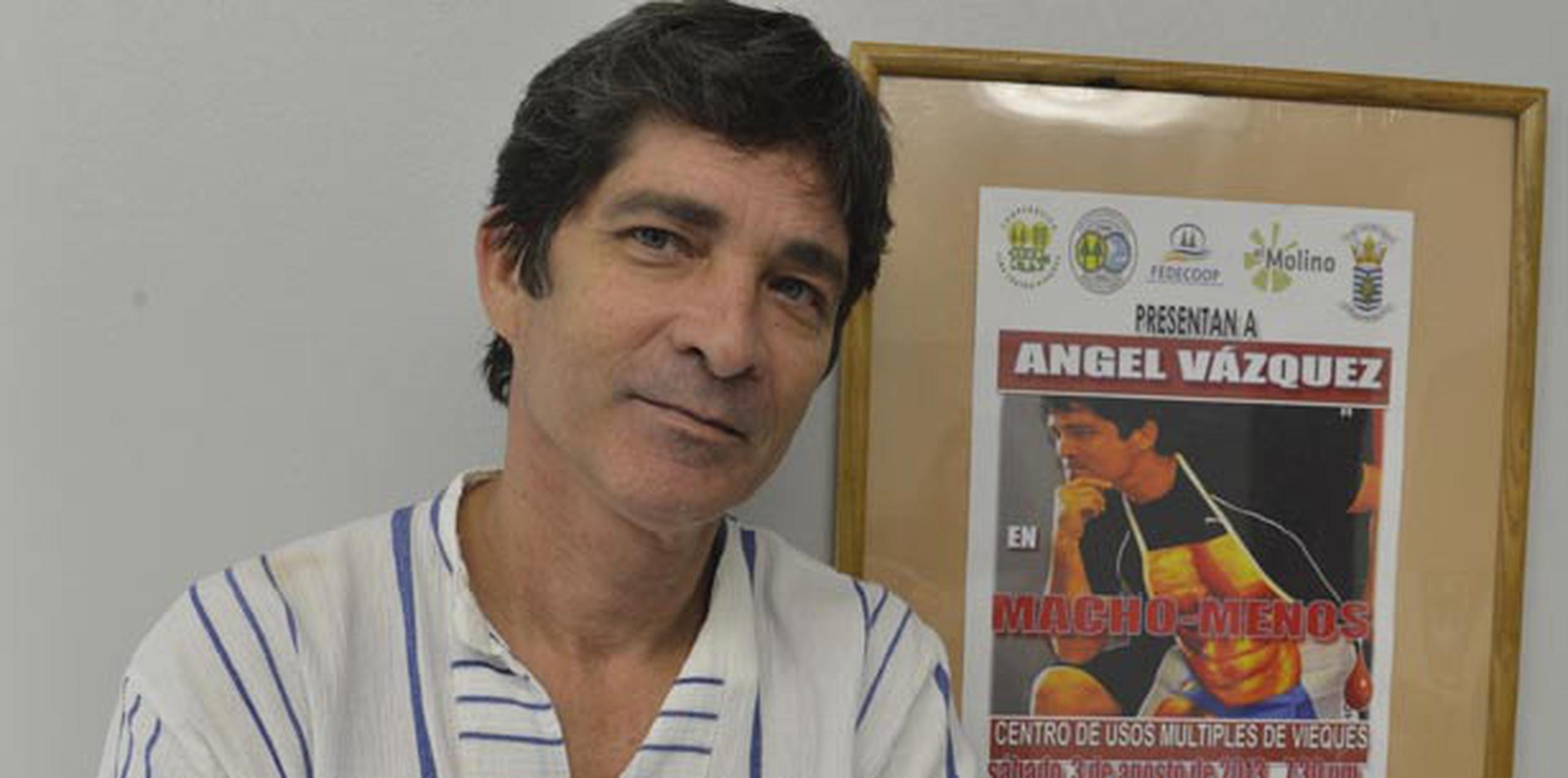 El actor Ángel Vázquez presentará su trabajo unipersonal “Macho-Menos” en el marco del Festival de Teatro de Caguas. (Archivo)