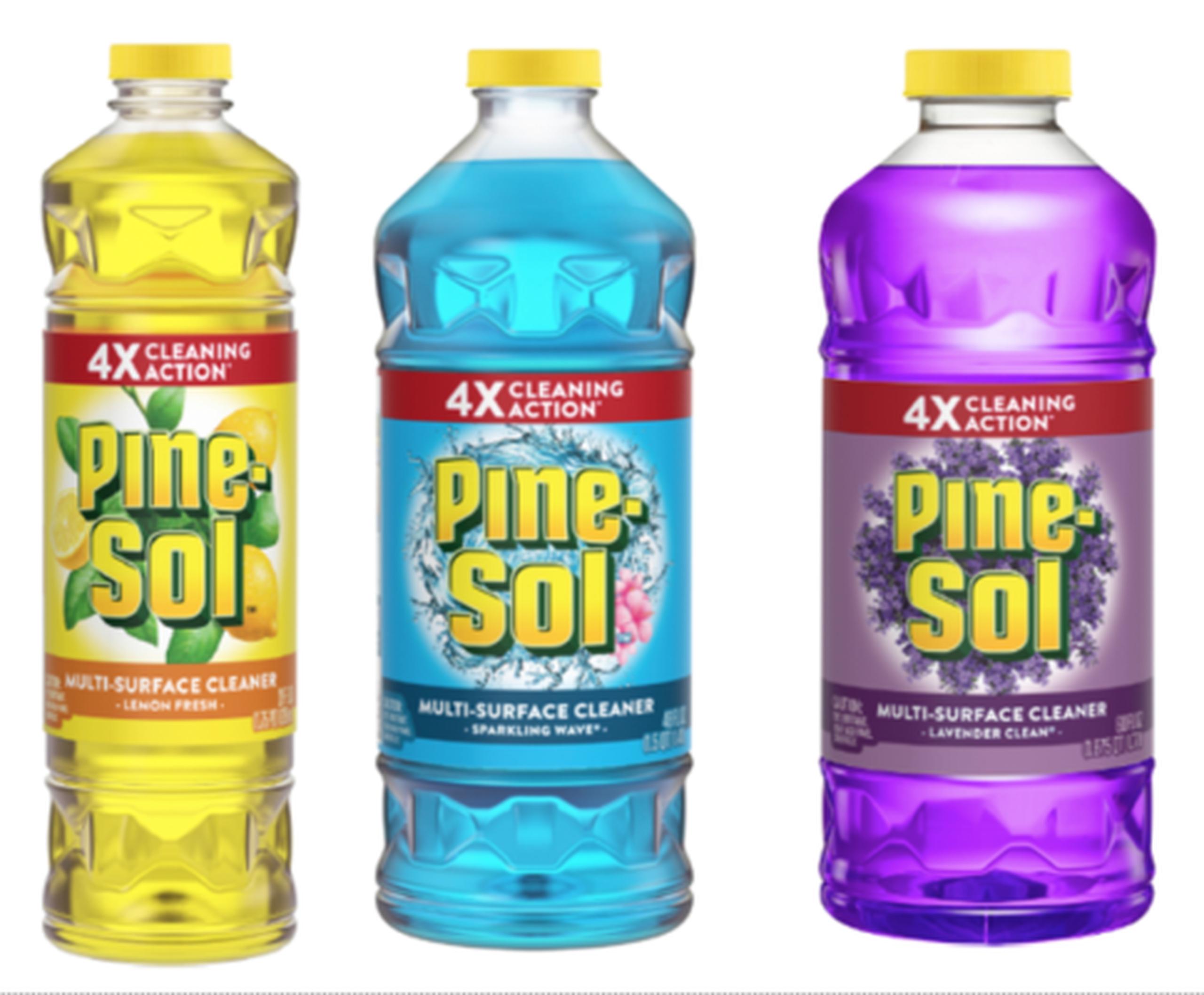 Algunos de los productos retirados de Pine-Sol, según la Comisión de Seguridad de Productos del Consumidor de Estados Unidos.