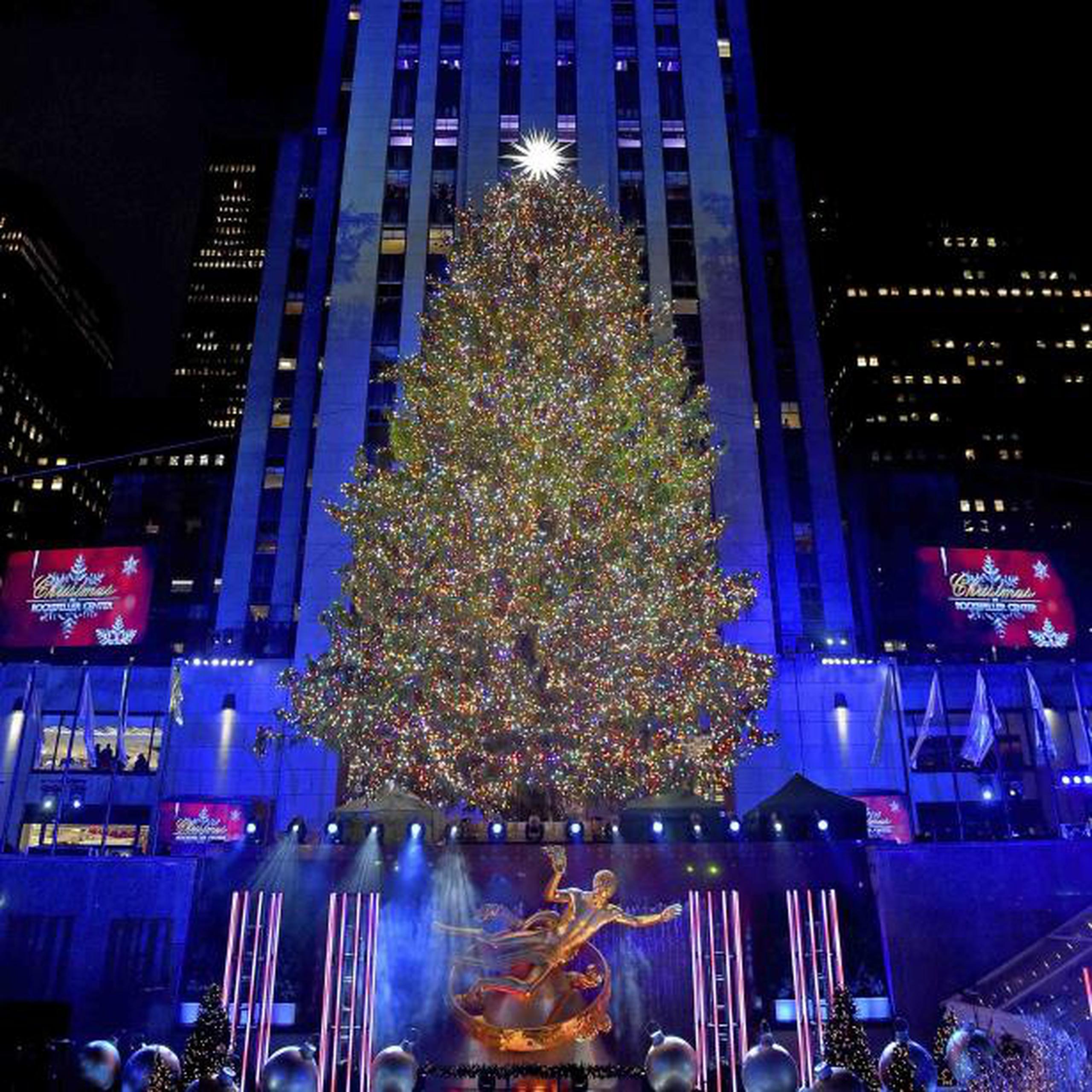 De acuerdo con el Rockefeller Center se espera que el árbol sea visitado por 798,000 personas cada día. (AP)