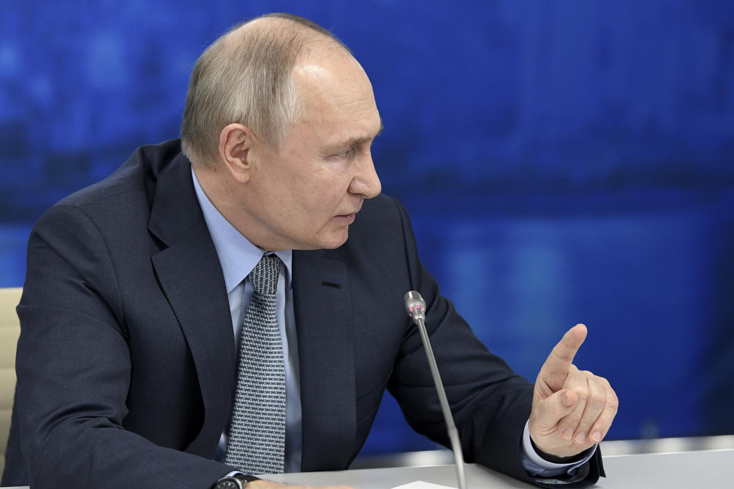 El presidente ruso Vladímir Putin (Alexei Danichev, Sputnik, Kremlin Pool Foto via AP)