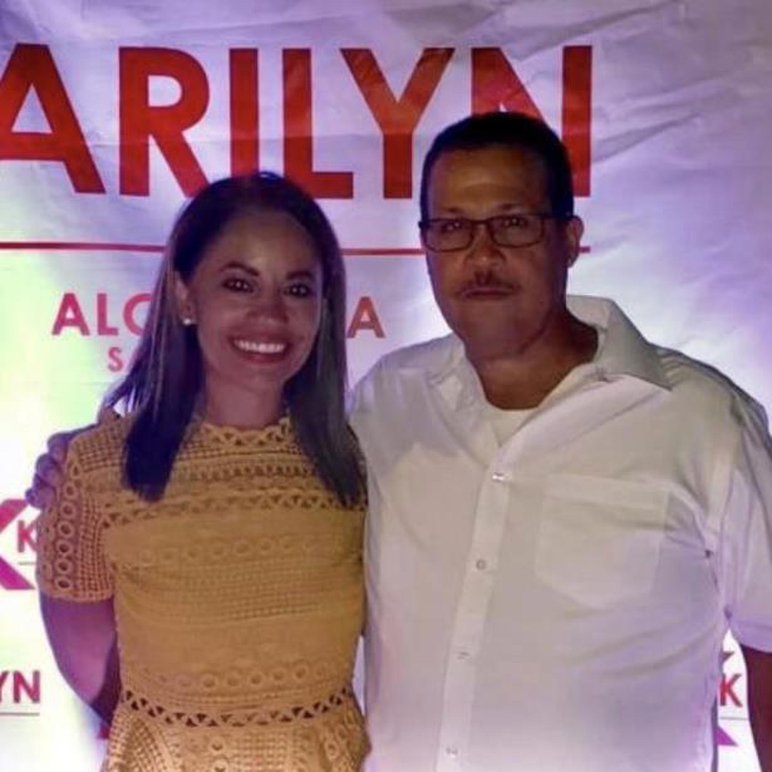 La alcaldesa Karilyn Bonilla junto al legislador municipal Carlos Colón Beltrán. (Suministrada)