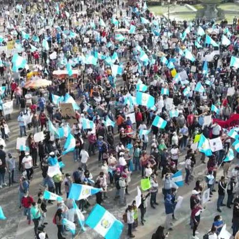 Nuevas protestas en contra del presidente de Guatemala, Alejandro Giammattei