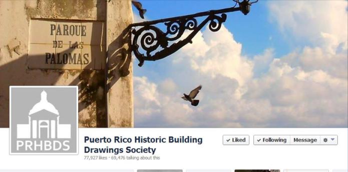 Las publicaciones de la página incluyen dibujos de edificios y fotografías antiguas y alcanzan la aprobación de miles de personas en cuestión de horas. (Facebook)