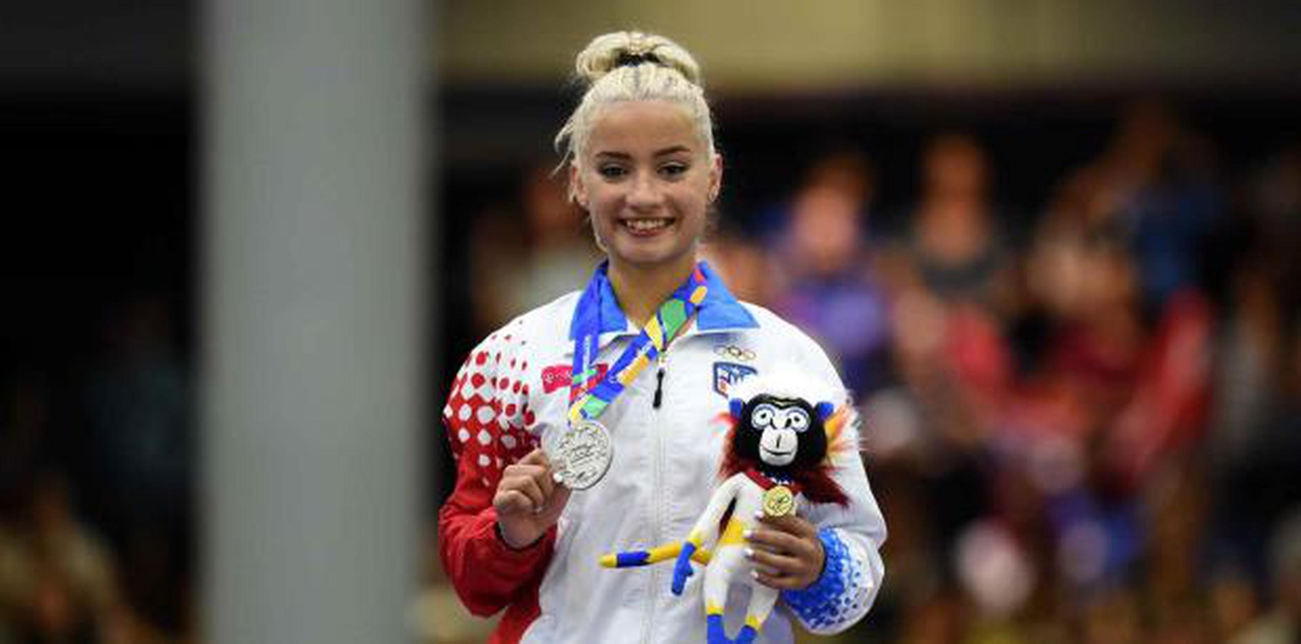 Andrea Paola Maldonado, medallista de plata. (Andre Kang / andre.kang@gfrmedia.com)
