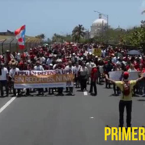 Marcha de estudiantes a Fortaleza