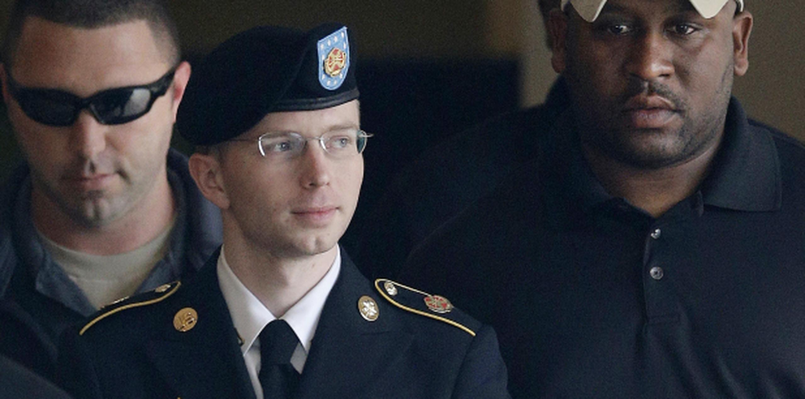 Manning, de 25 años, ha sido encontrado culpable de la mayor divulgación de documentos confidenciales y secretos del Gobierno de Estados Unidos a Wikileaks. (AP)