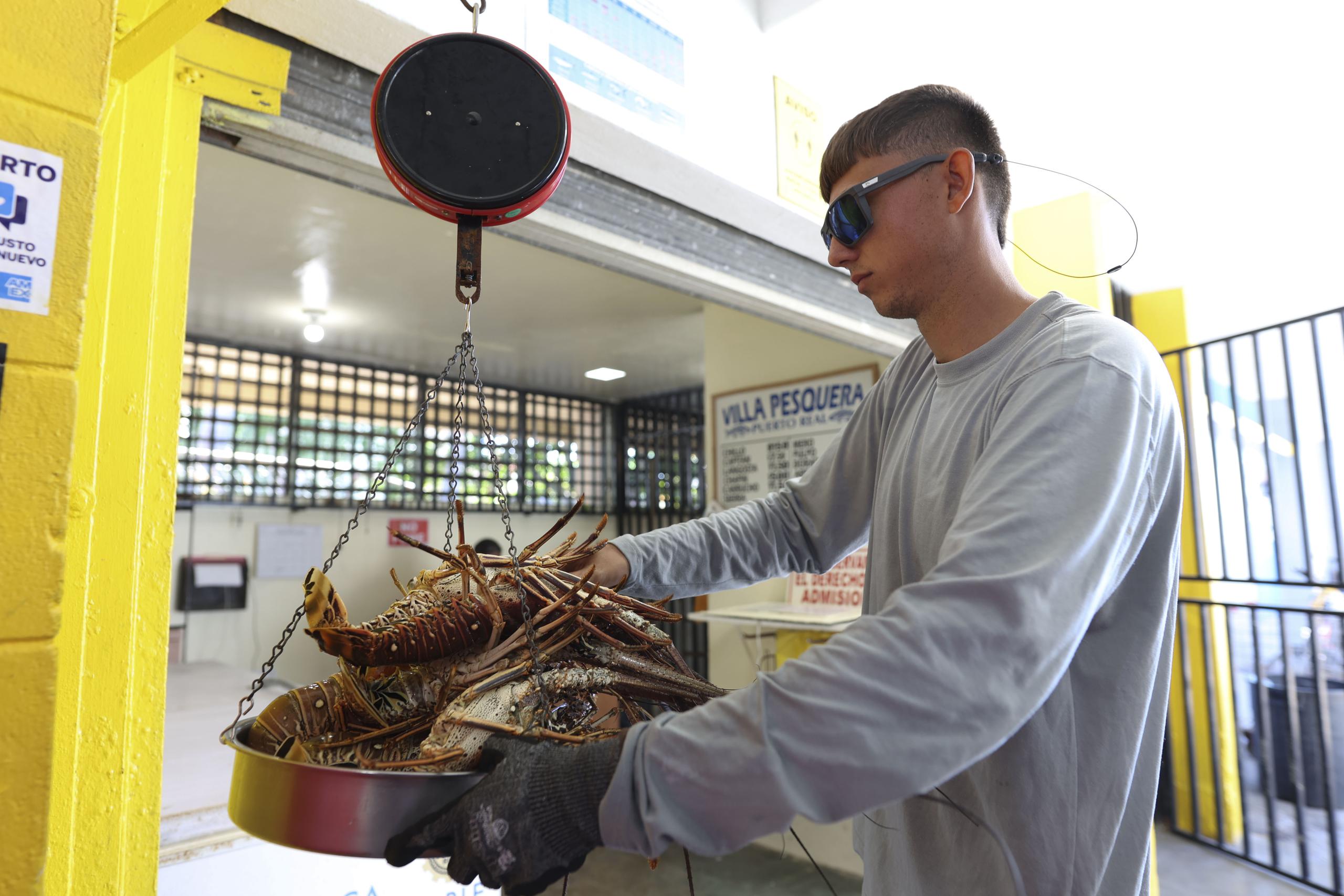  Roberto Ramírez, enfermero de profesión, se dedica a la pesca de  langostas desde hace siete años.
