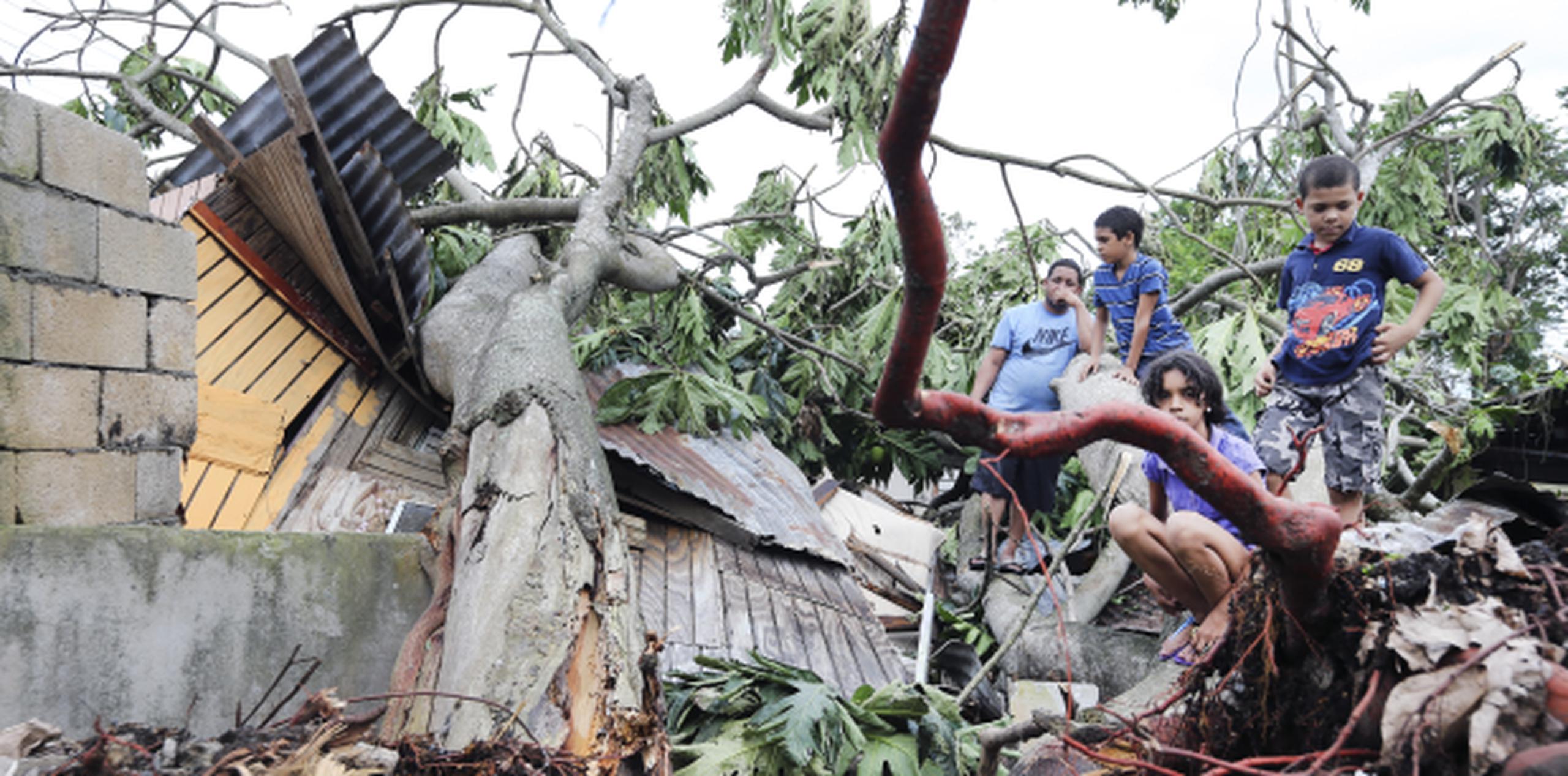 Algunas familias de Loíza perdieron todo durante el destructivo paso del huracán Irma. (ESPECIAL JOSE PIPO REYES)