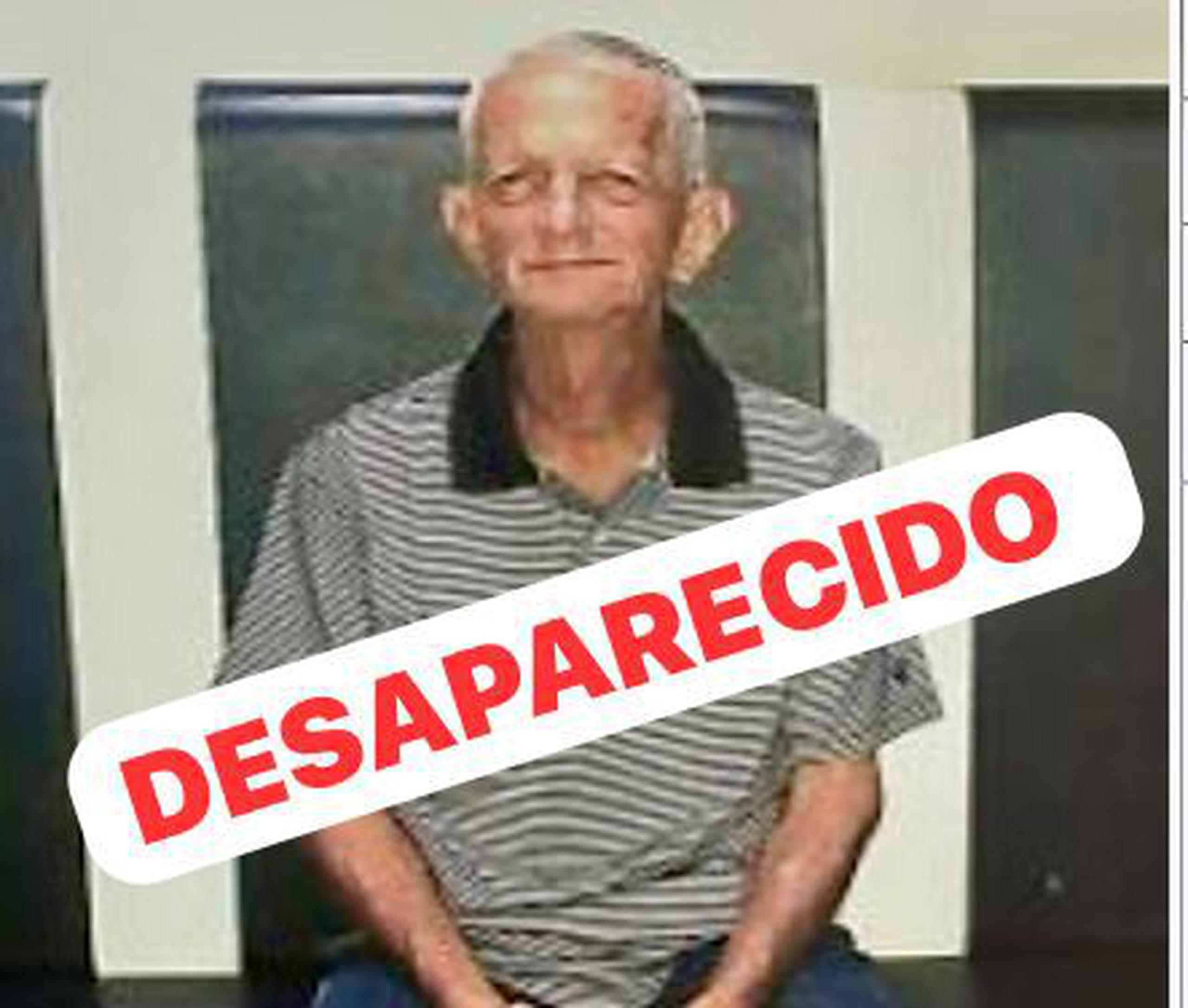Eduardo Villafañe Cortés de 80 años, se encuentra desaparecido desde el 19 de abril, de la urbanización Víctor Rojas II, en Arecibo.
