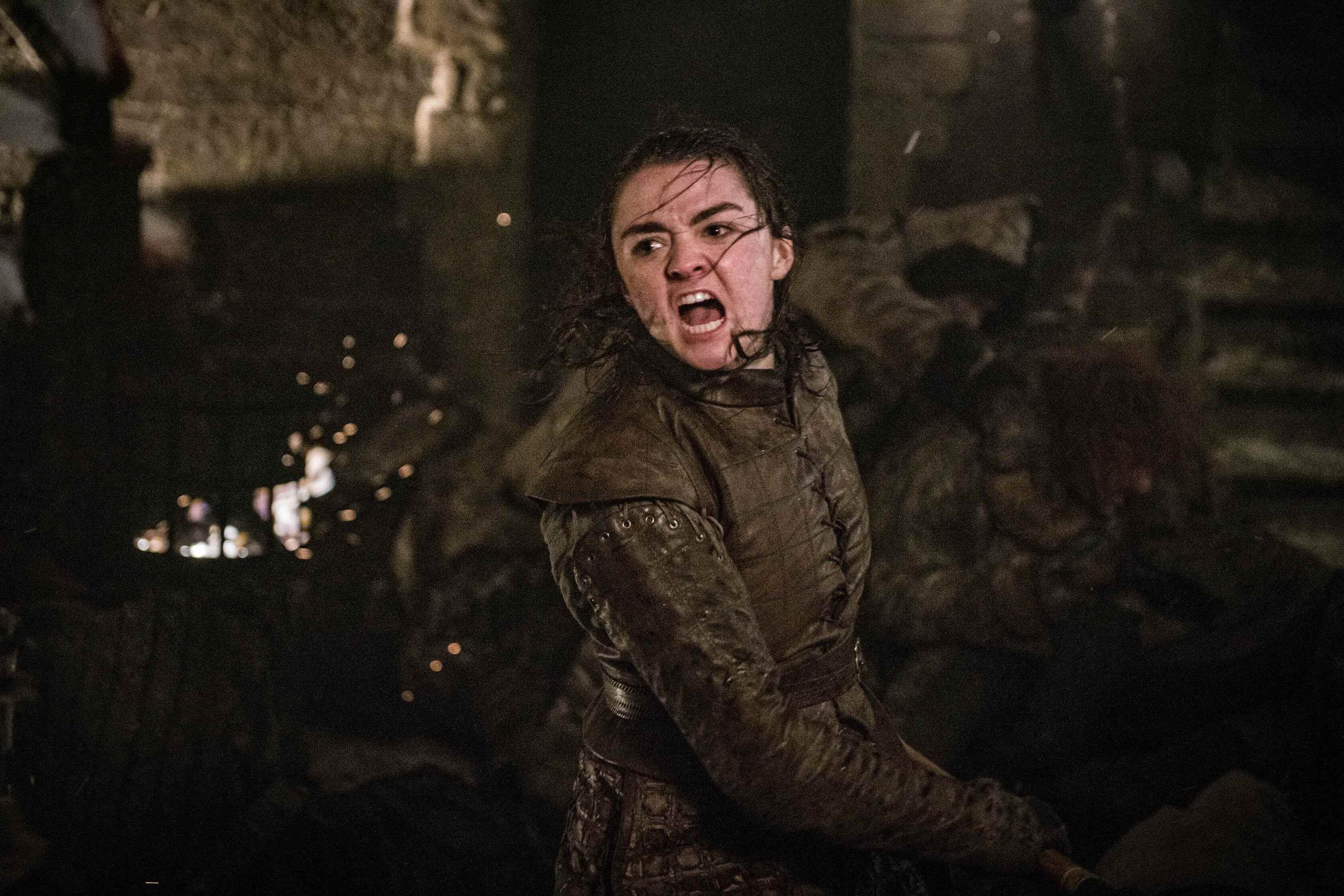 La guerrera Arya Stark tuvo el papel más importante en la batalla: acabar con el "Night King". (Helen Sloan/ HBO)
