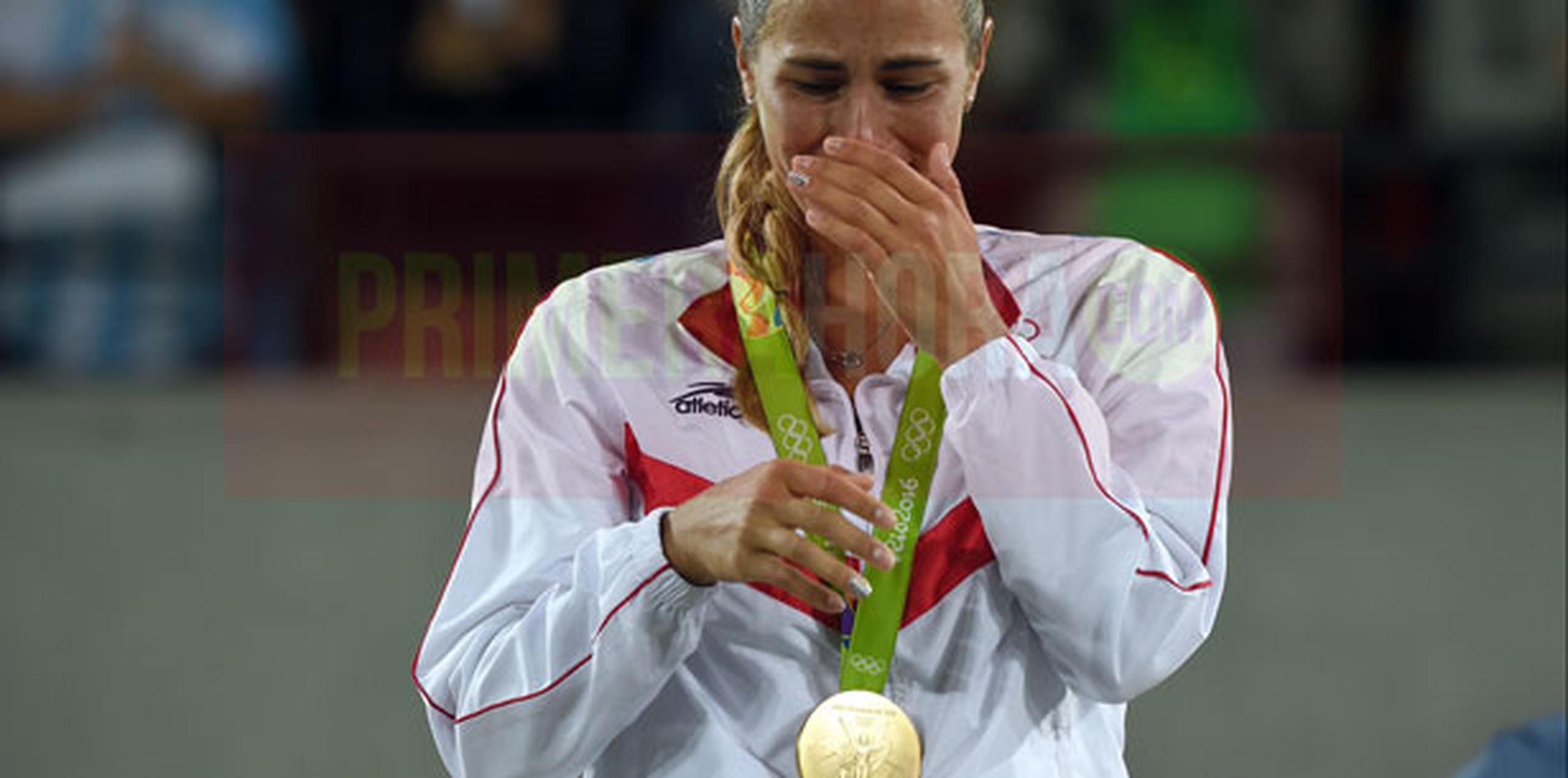 Mónica Puig le dio la primera medalla de oro olímpica a Puerto Rico desde que la Isla debutó en los Juegos de Londres en 1948. (andre.kang@gfrmadia.com)
