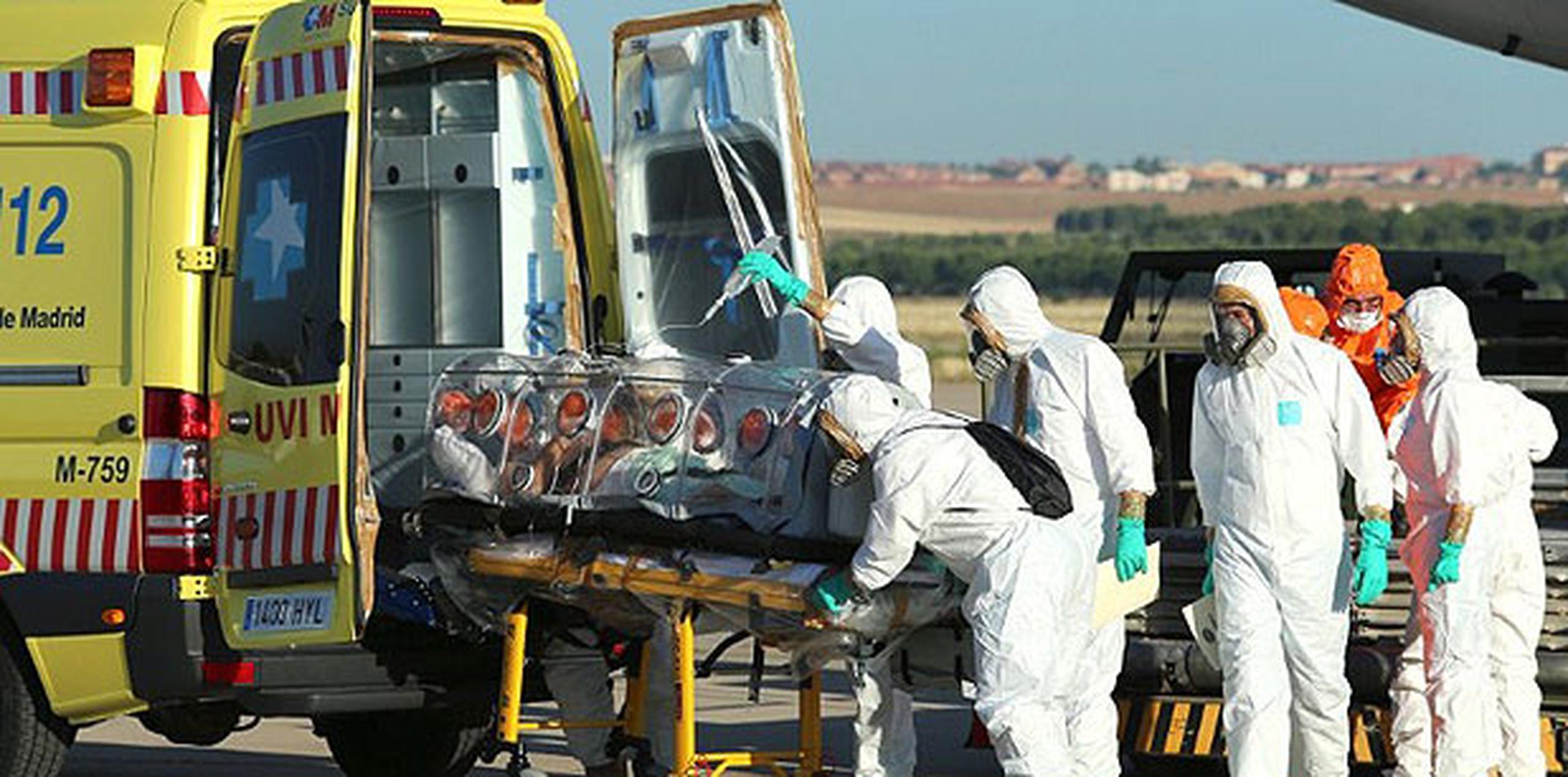 Miguel Pajares, de 75 años, es el primer contagiado con el virus del Ébola que ha llegado a Europa, víctima del mayor brote de esta enfermedad registrado hasta el momento. (AFP)