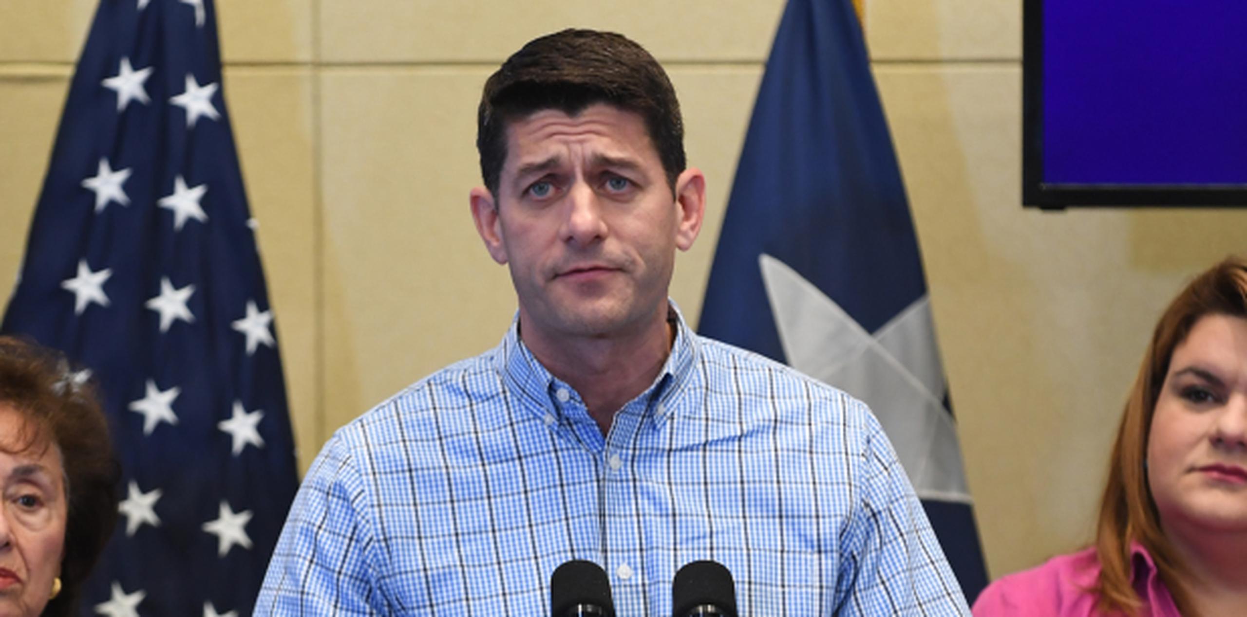 Paul Ryan afirmó que el paquete de ayuda aprobado ayer para Puerto Rico no será el último. (andre.kang@gfrmedia.com)
