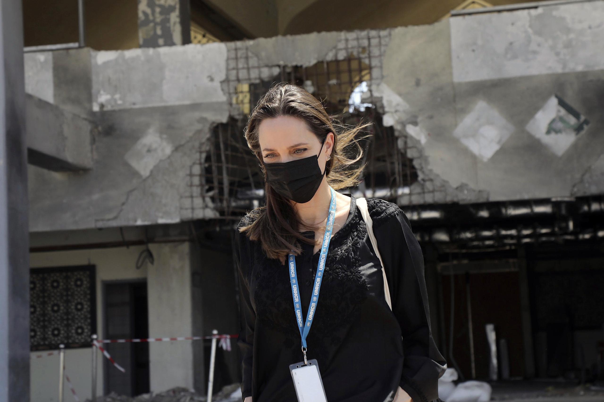 Angelina Jolie.  (Marwan Tahtah/UNHCR via AP)