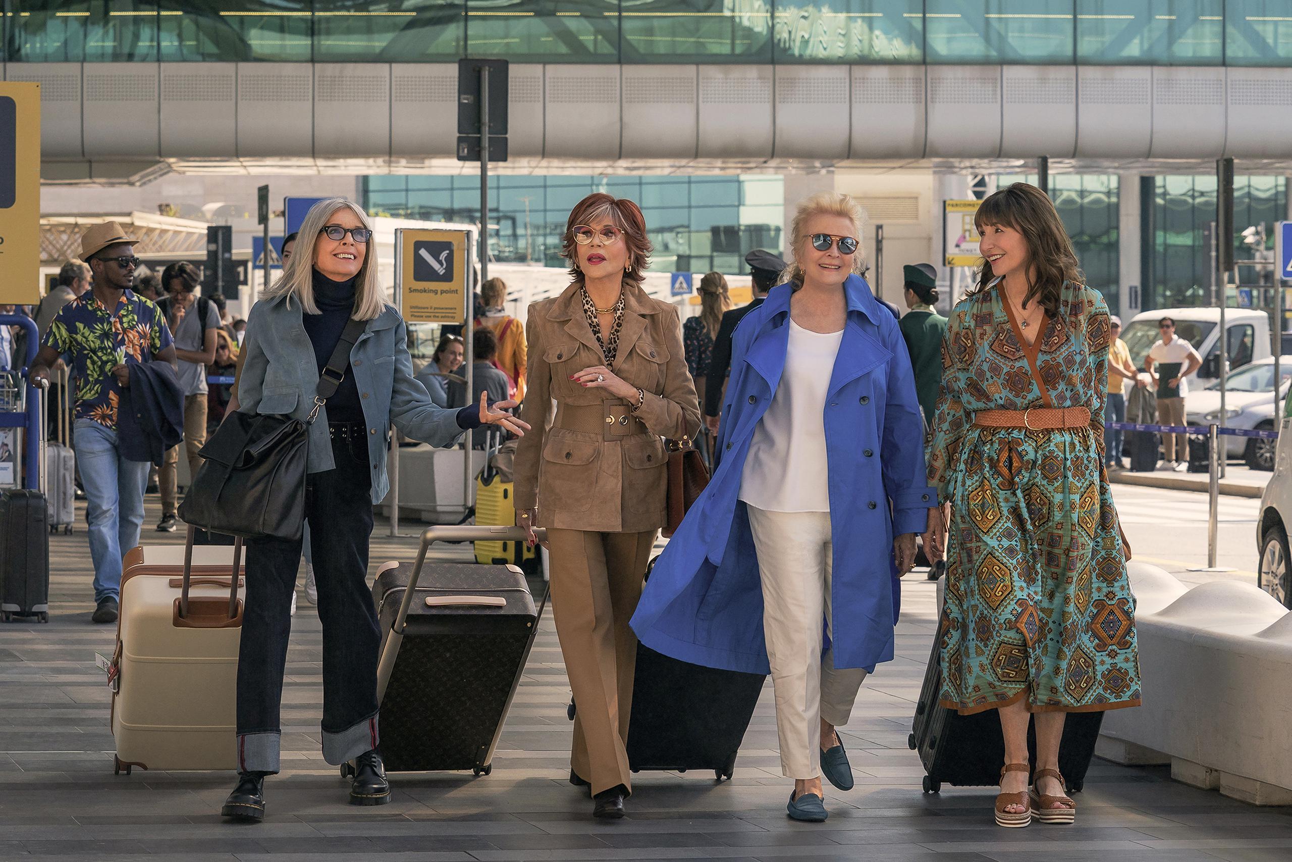 Desde la izquierda, Diane Keaton, Jane Fonda, Candice Bergen y Mary Steenburgen protagonizan "Book Club".
